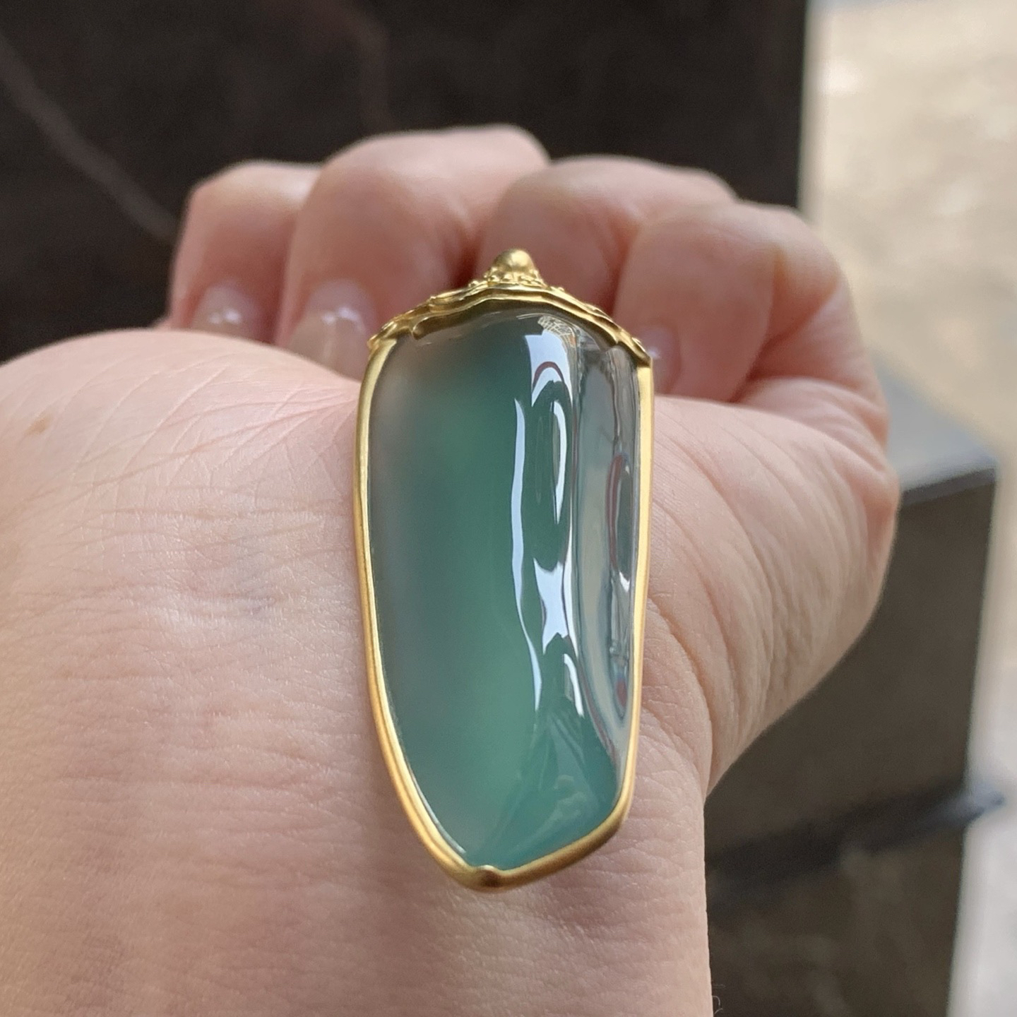 冰晴随形挂坠
种老 真金镶嵌