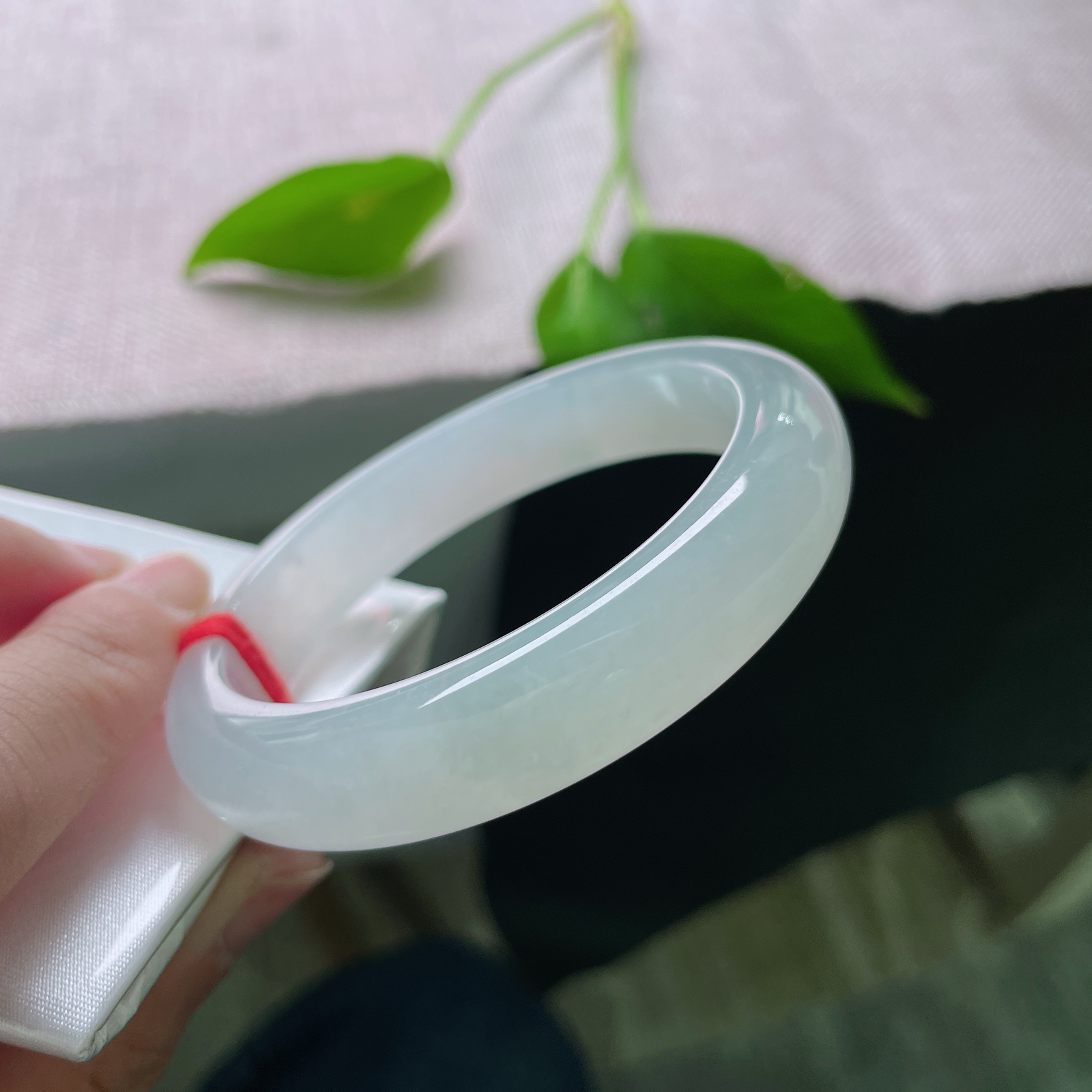 54.8/12.2/8.3淡绿正圈，冰润细腻，种老，爱极了清透水润的质感，岁月静好，完美