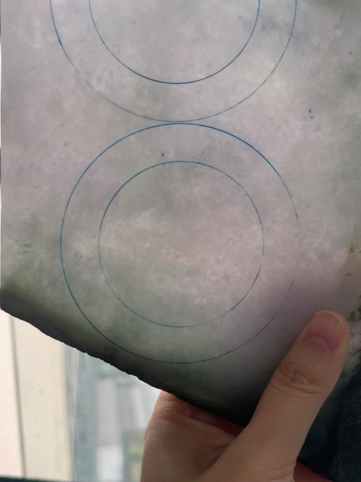 翡翠板料，⭕️正圈最大做61，圆条最大做57