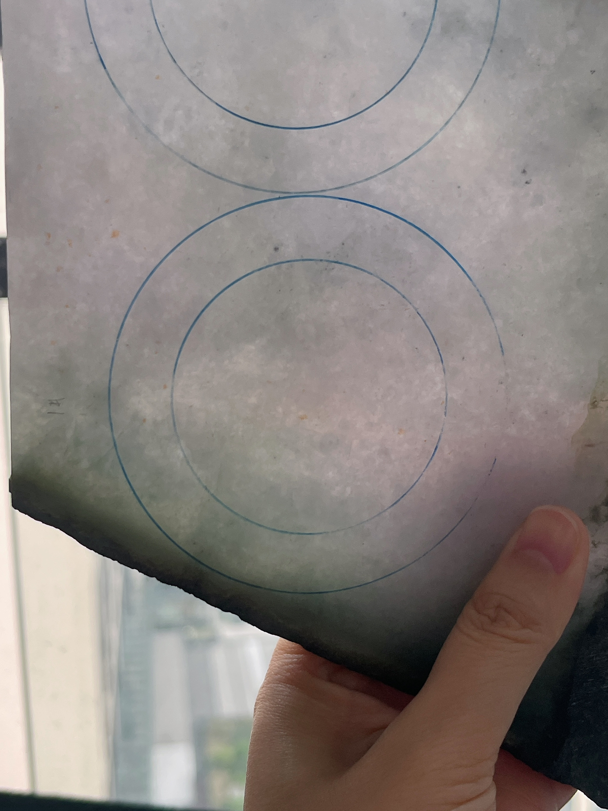 翡翠板料，⭕️正圈最大做61，圆条最大做57