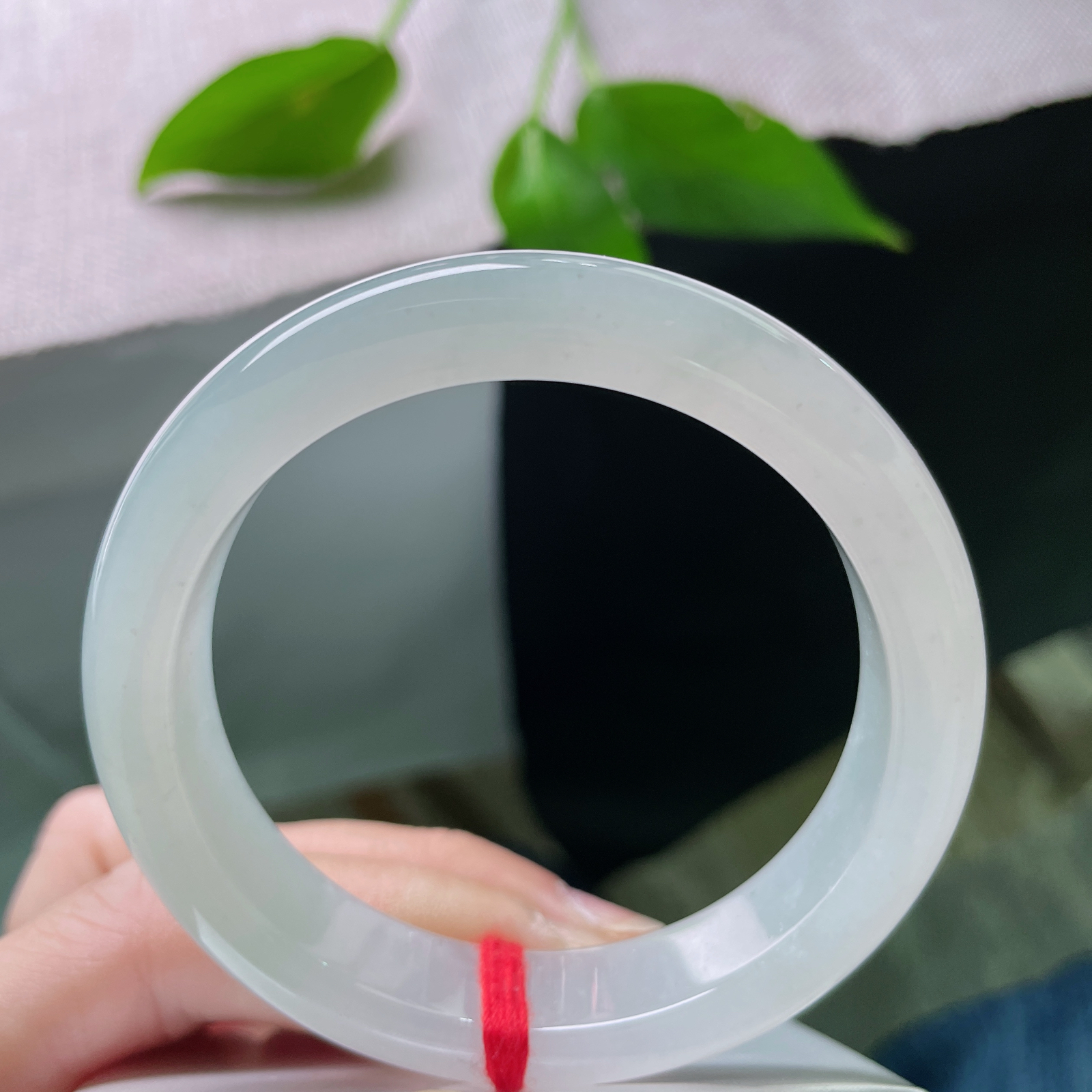 54.8/12.2/8.3淡绿正圈，冰润细腻，种老，爱极了清透水润的质感，岁月静好，完美