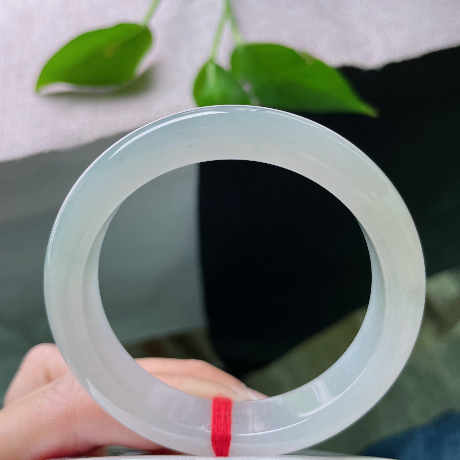 54.8/12.2/8.3淡绿正圈，冰润细腻，种老，爱极了清透水润的质感，岁月静好，完美