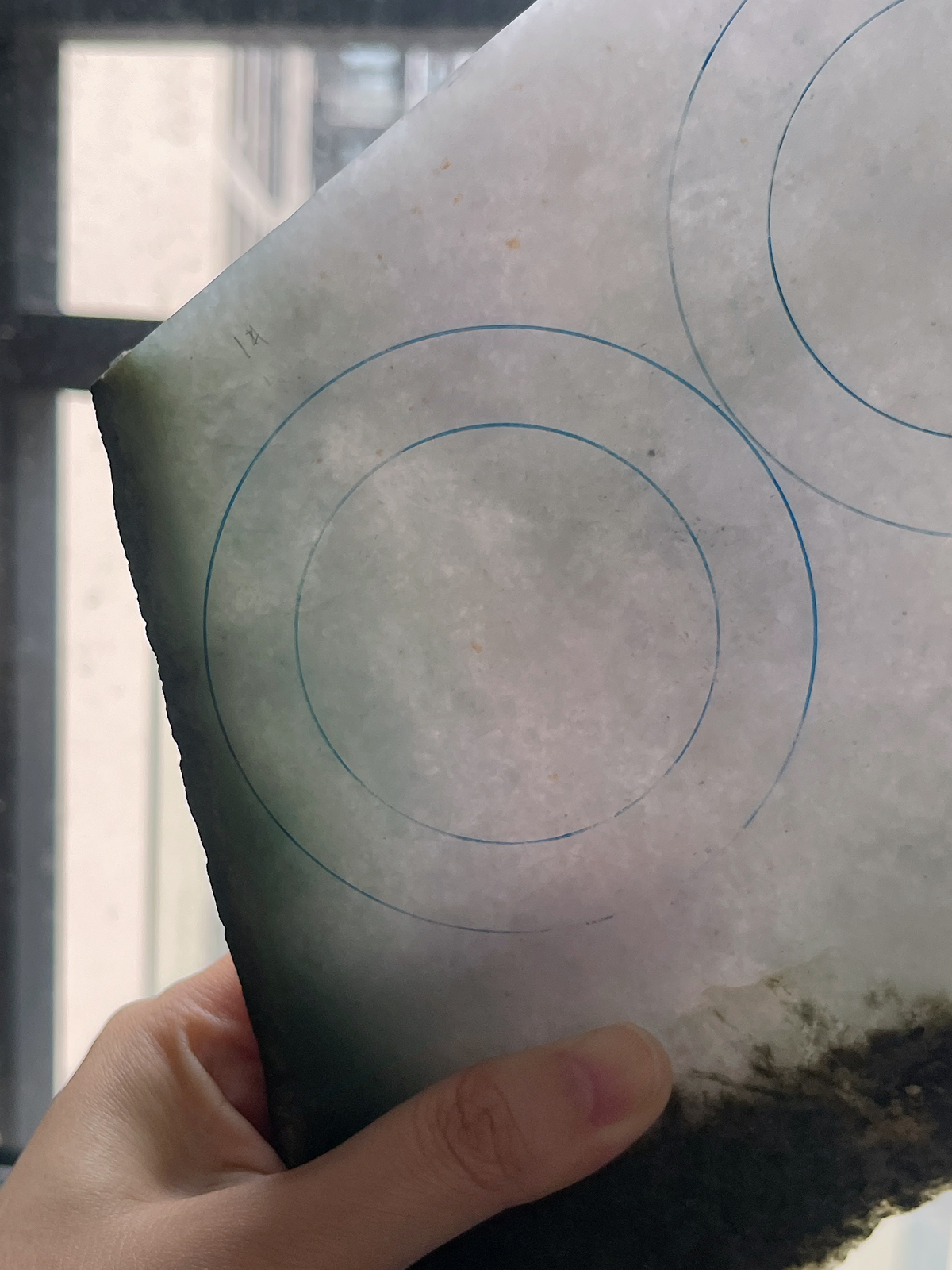 翡翠板料，⭕️正圈最大做61，圆条最大做57