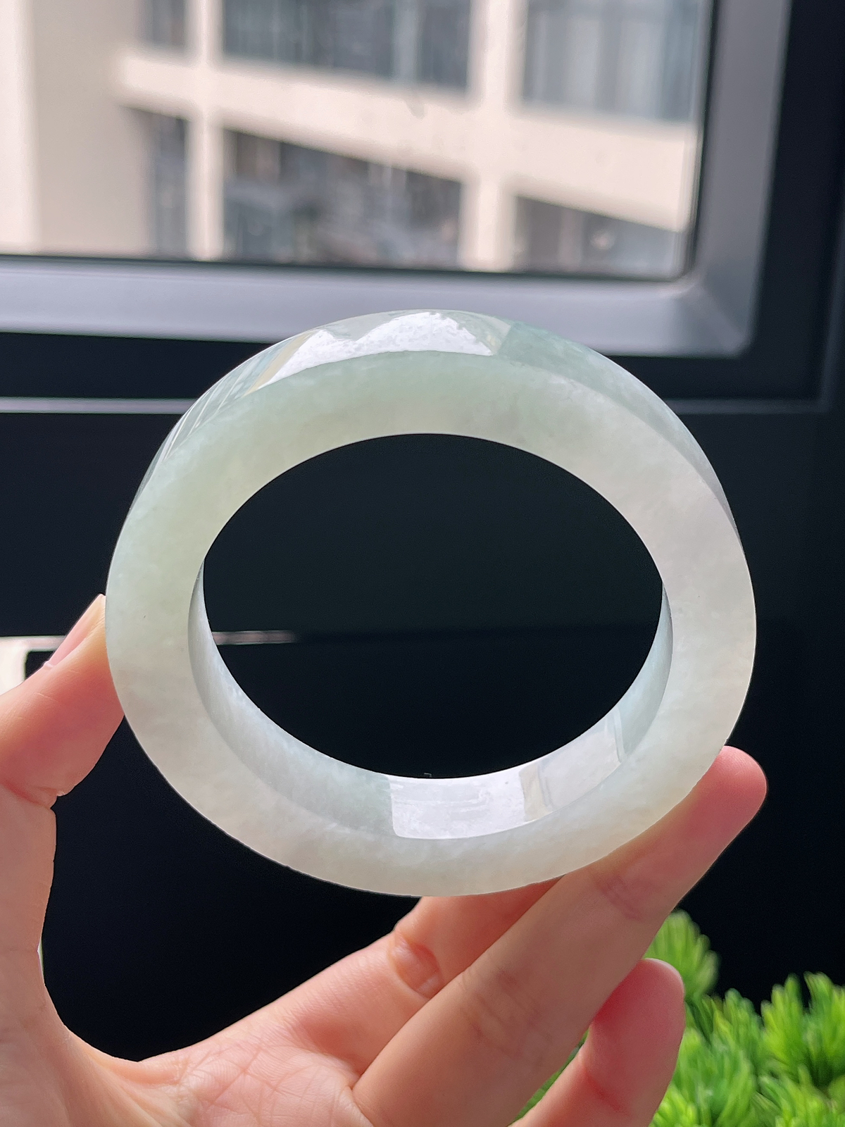 翡翠镯胚，⭕️正圈最大做61，最小做57.4