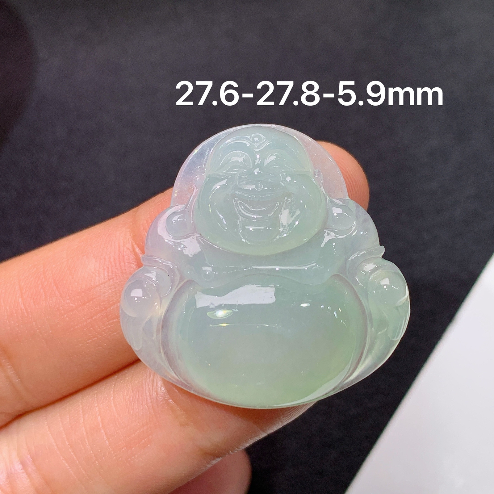 冰种底色笑佛，冰润细腻，品相好，种水足，001