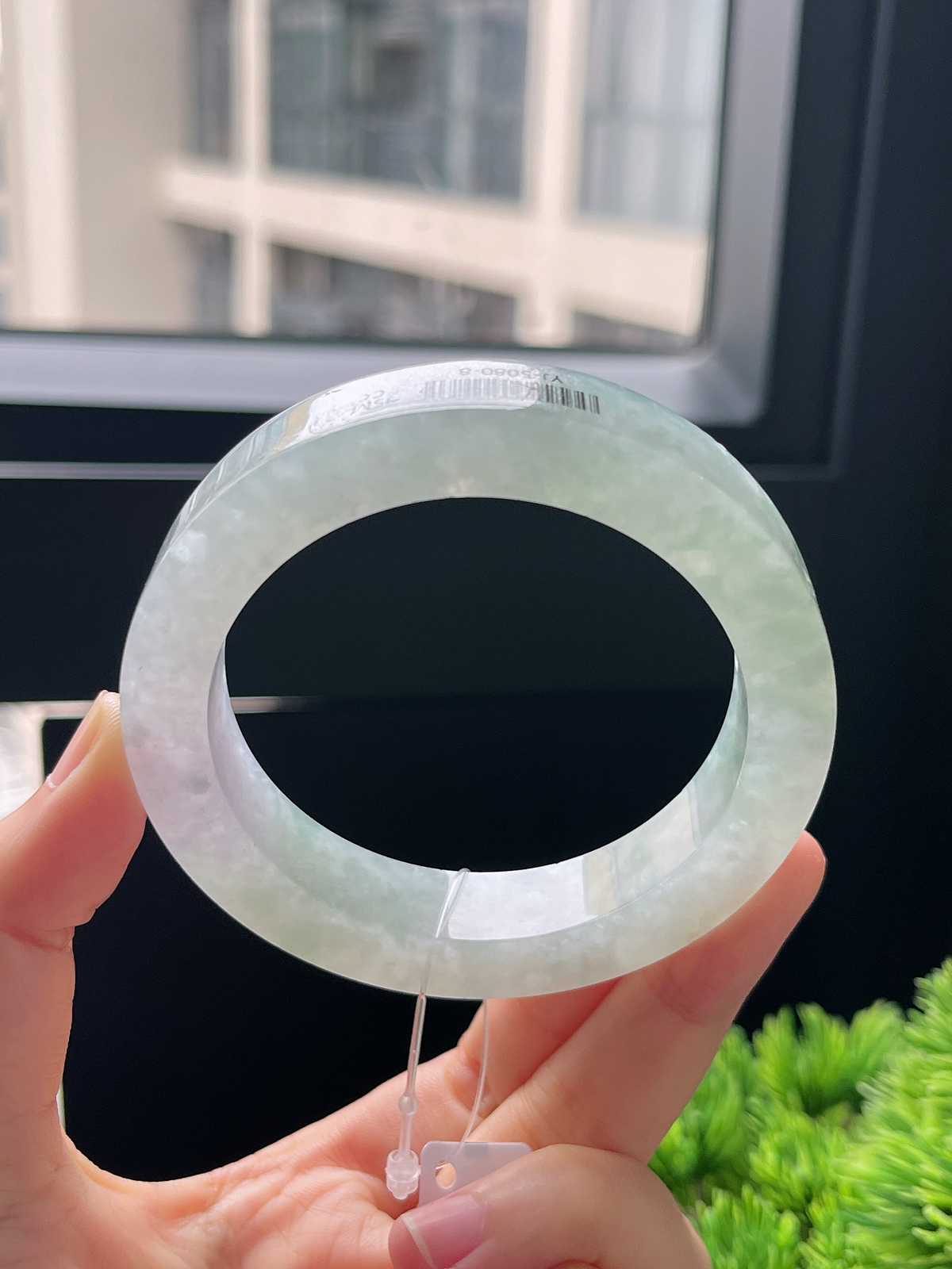 翡翠镯胚，⭕️正圈最大做58，最小做56.3