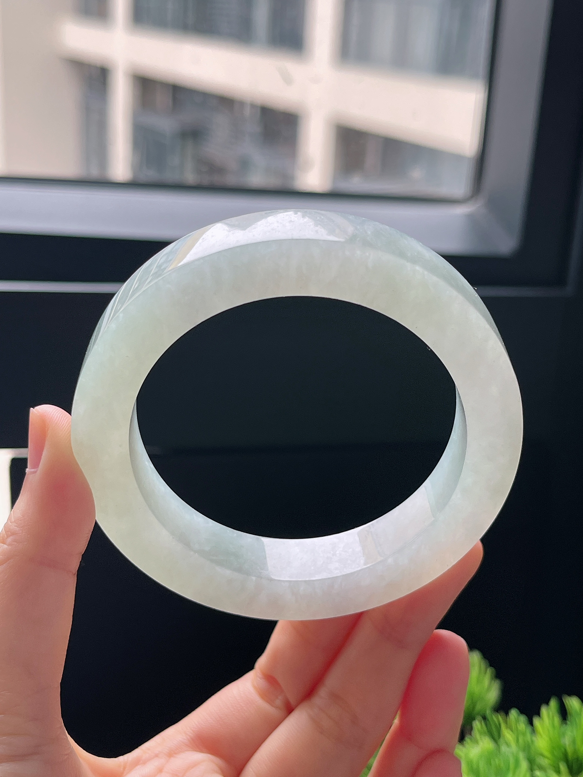 翡翠镯胚，⭕️正圈最大做61，最小做57.4