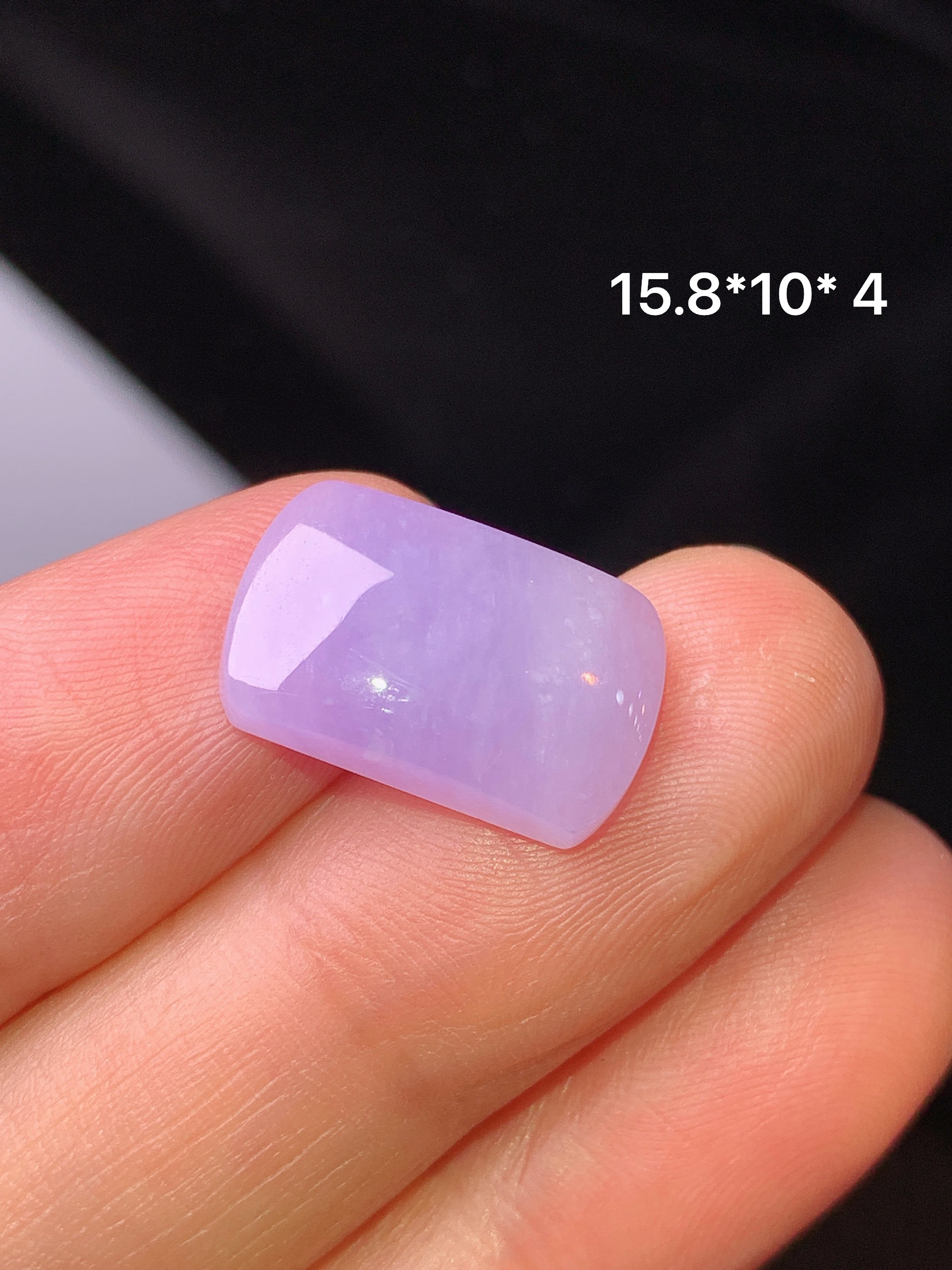 镶嵌款 紫罗兰界面 玉质细腻 色泽艳丽 整体尺寸15.8*10*4m1