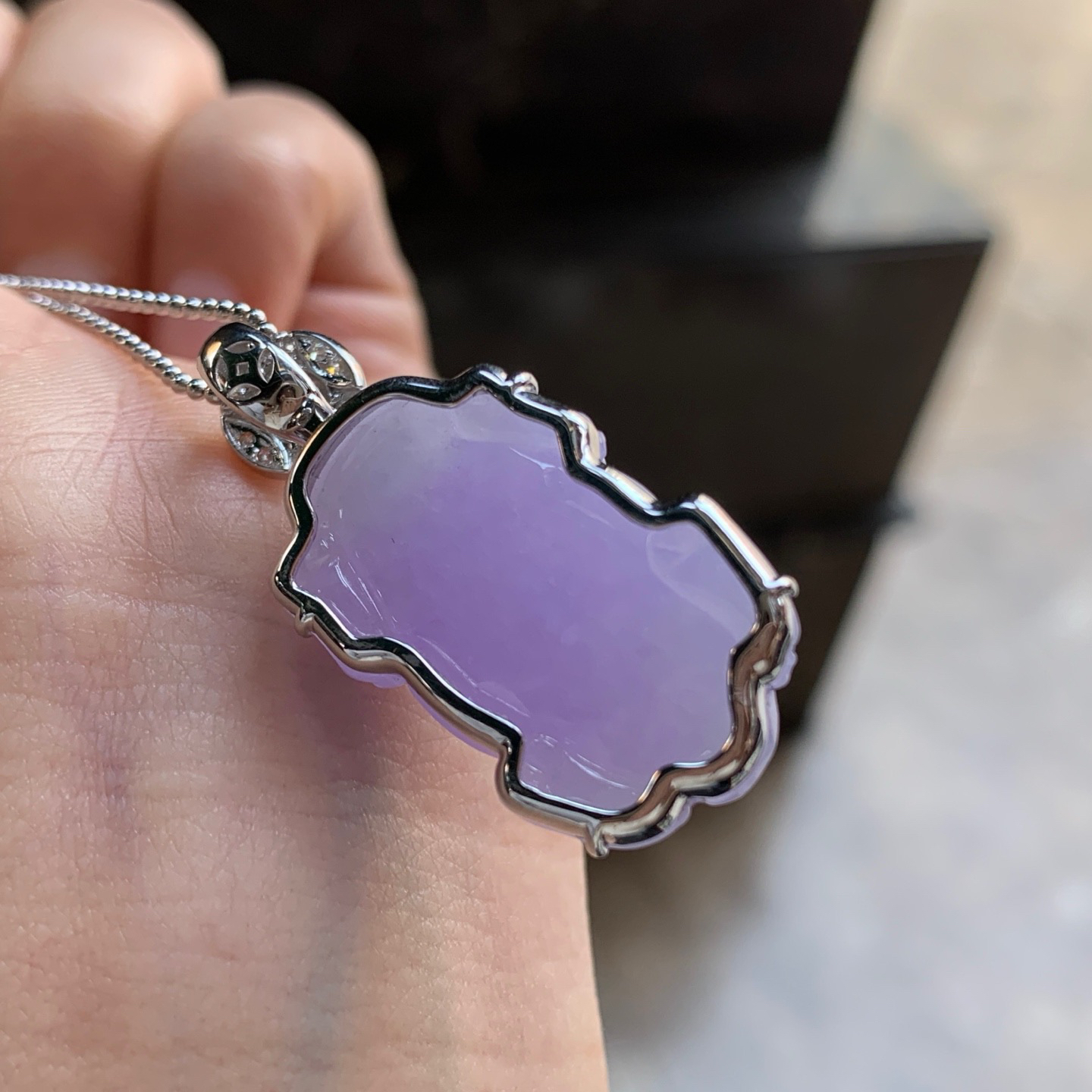 金镶嵌紫罗兰貔貅^_^颜色鲜艳 饱满 玉质温润