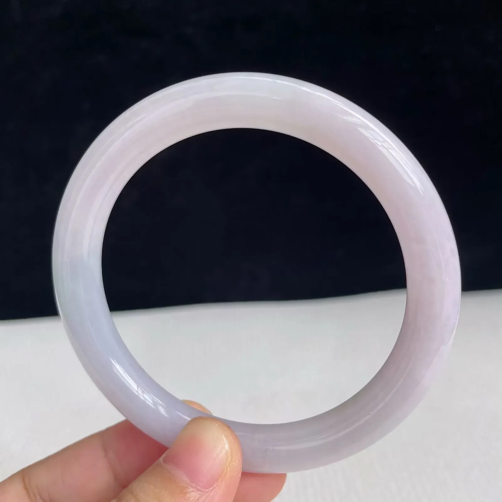 55圈好种水玉石天然翡翠水润有种有色手镯41.38g