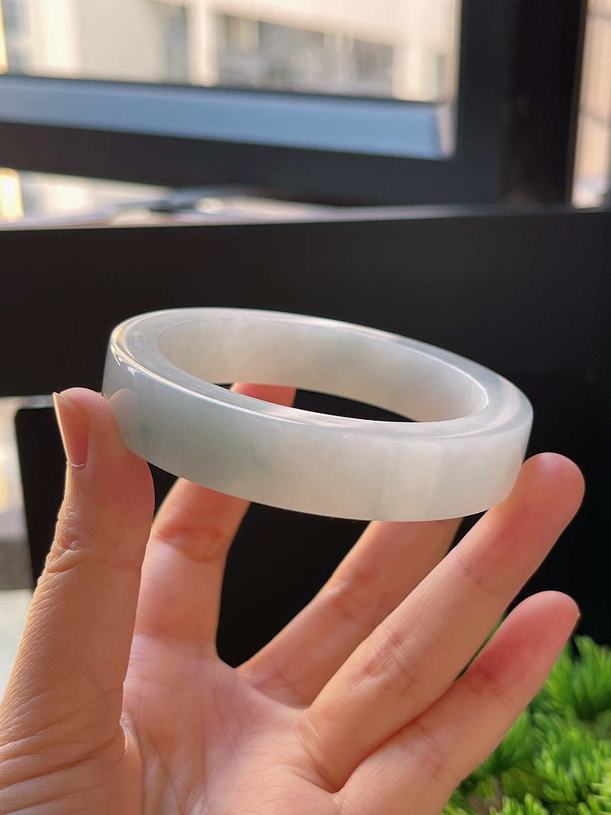 翡翠镯饼，⭕️正圈最大做55，最小做55