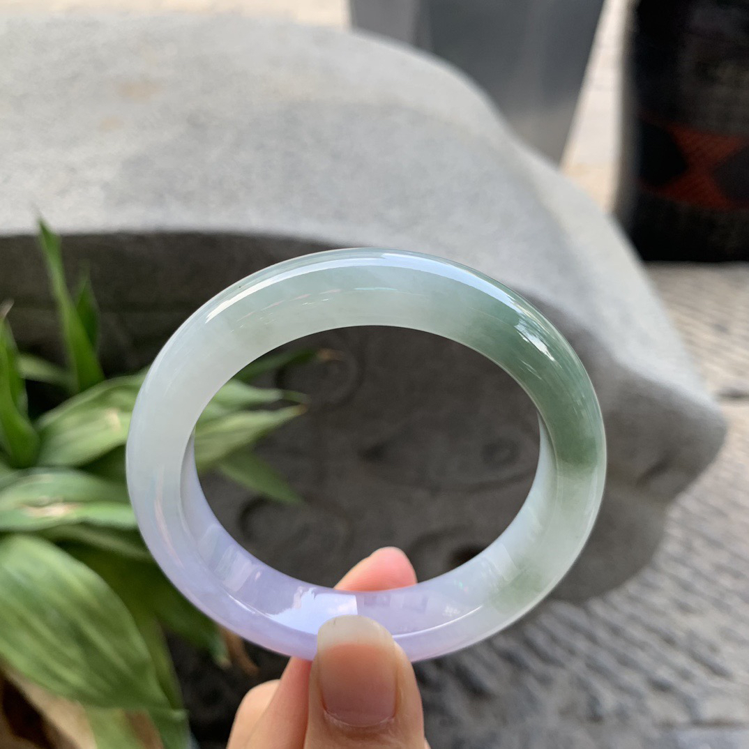 圈口55.6-13.1-8.9 【冰双彩正圈手镯】正圈55 56可戴