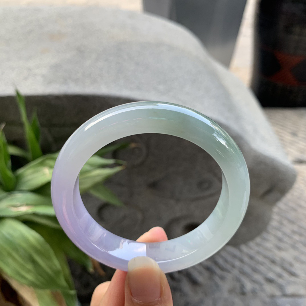 圈口55.6-13.1-8.9 【冰双彩正圈手镯】正圈55 56可戴