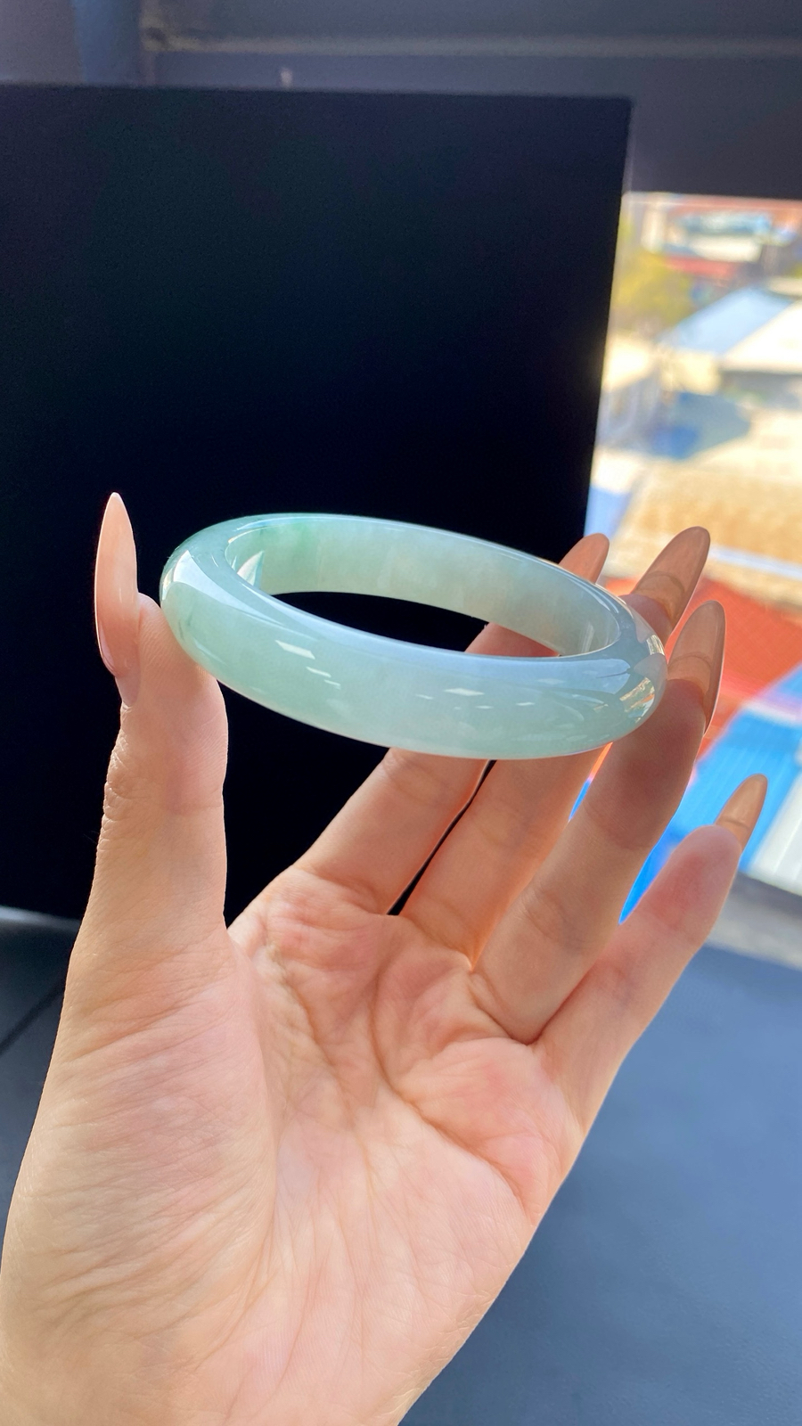 【晴底手镯】
尺寸：54.4-12.3-8.4
编号：0311Q-2