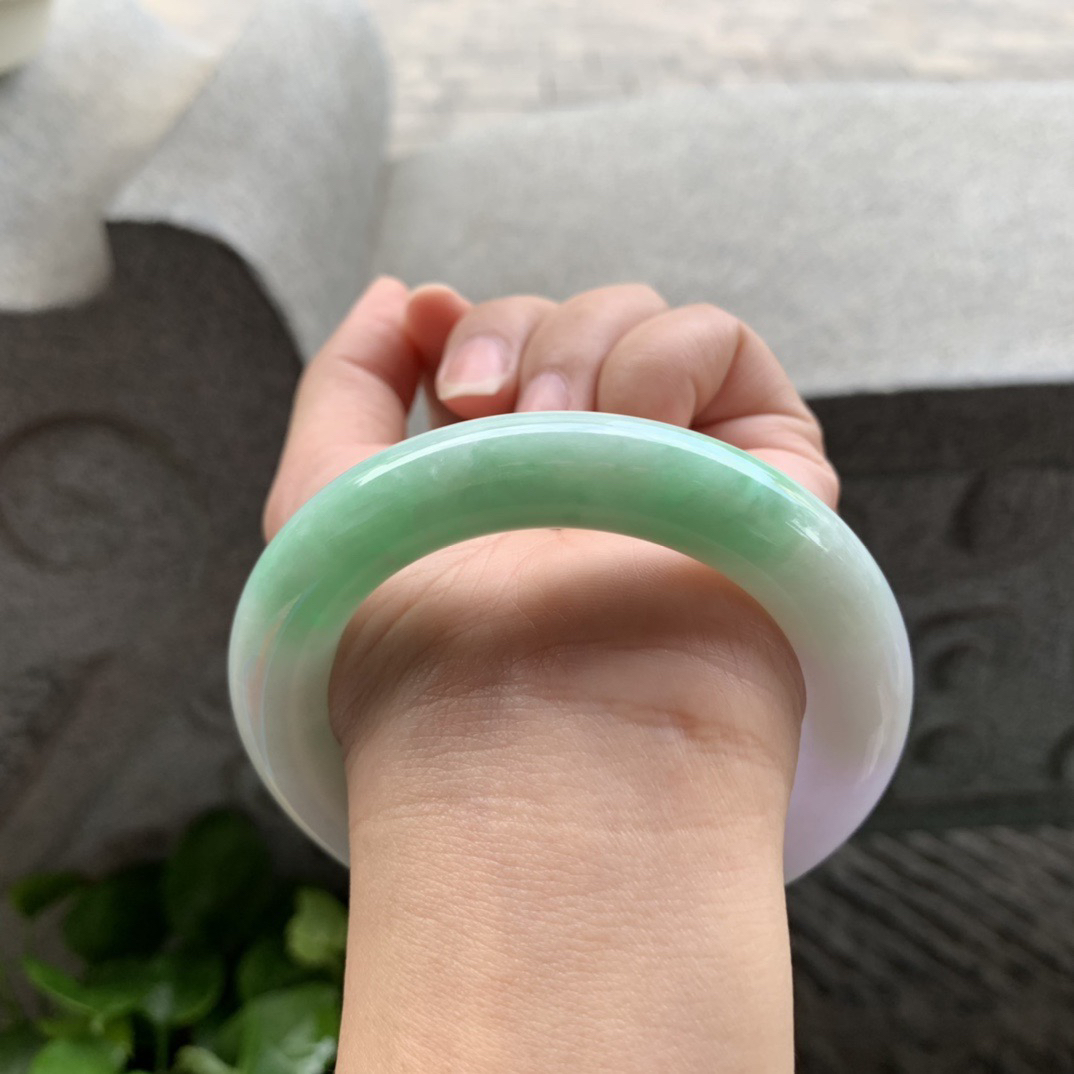 圈口56.7-11.7 【春彩圆条手镯】圆条56 57可戴