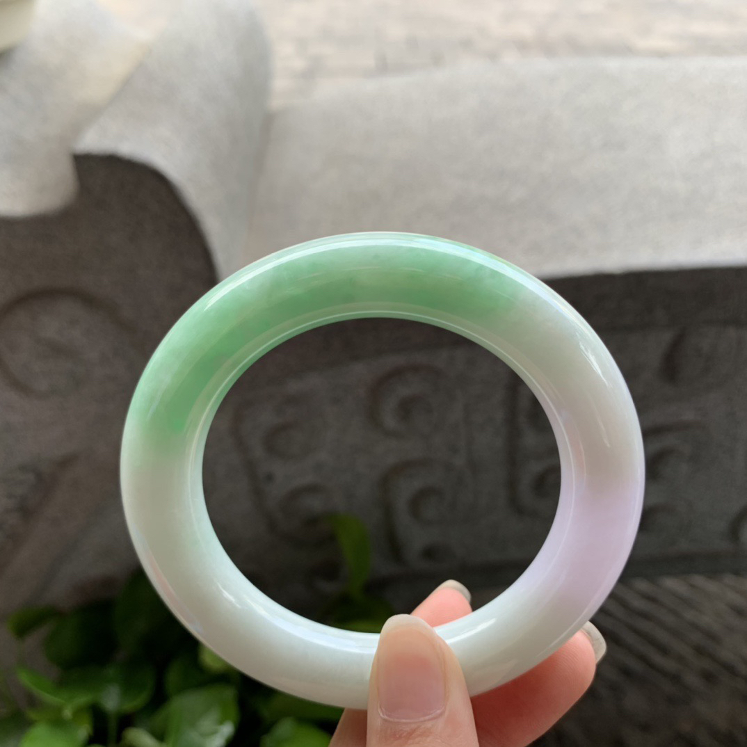 圈口56.7-11.7 【春彩圆条手镯】圆条56 57可戴