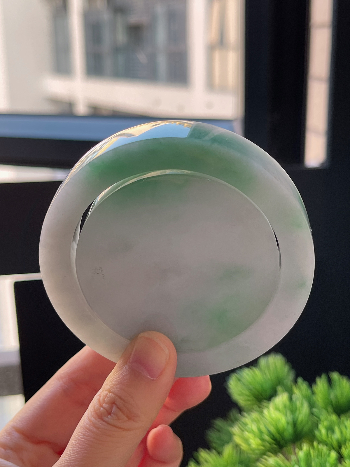 翡翠镯饼，⭕️正圈最大做58，最小做56.7