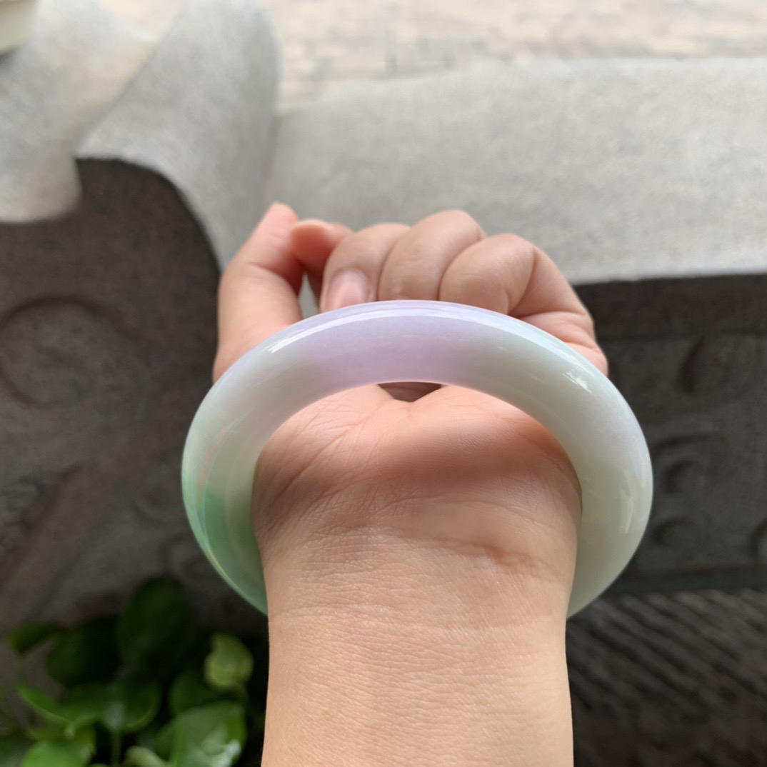 圈口56.7-11.7 【春彩圆条手镯】圆条56 57可戴