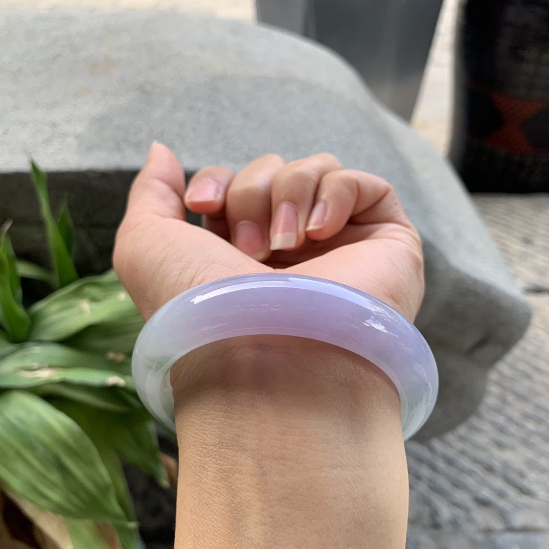 圈口55.6-13.1-8.9 【冰双彩正圈手镯】正圈55 56可戴