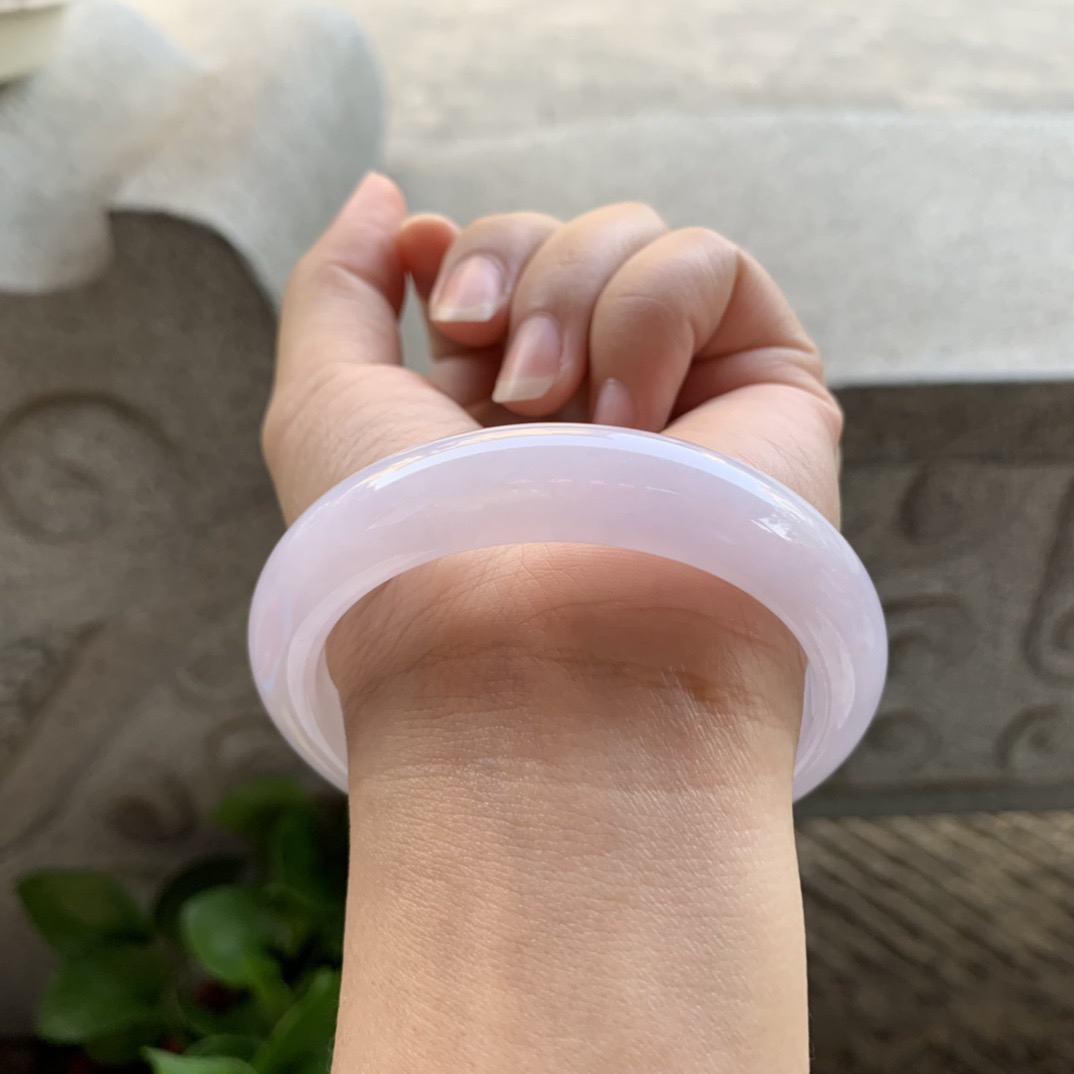 圈口 56.6-12.9-8.3【冰粉紫正圈手镯】正圈56 57可戴