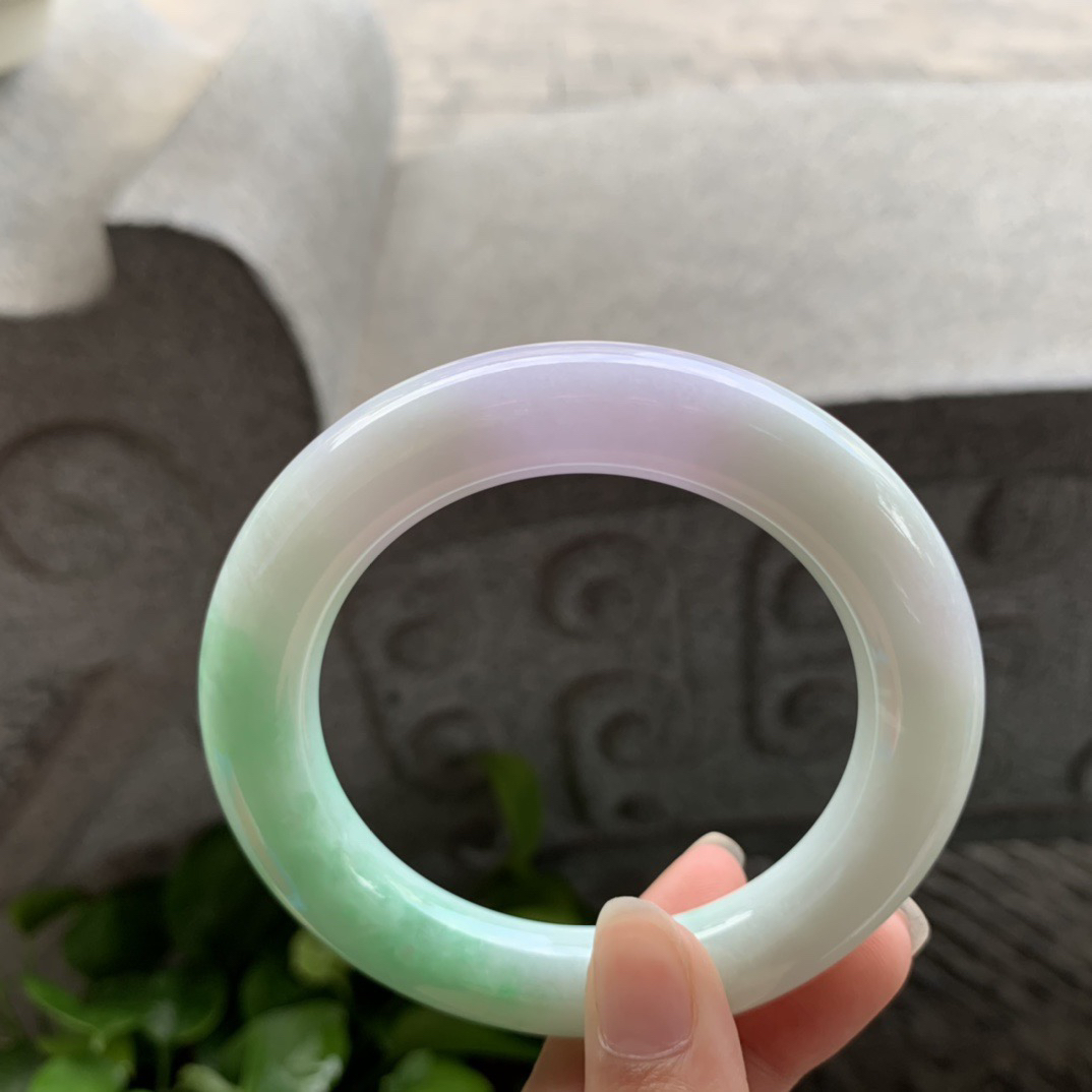 圈口56.7-11.7 【春彩圆条手镯】圆条56 57可戴