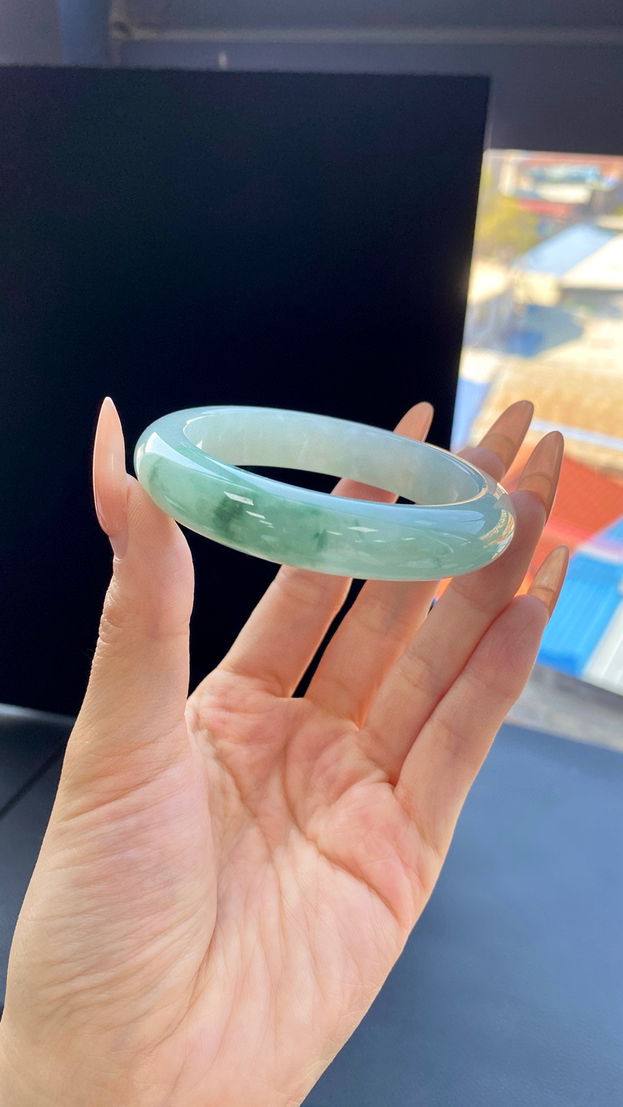 【晴底手镯】
尺寸：54.4-12.3-8.4
编号：0311Q-2