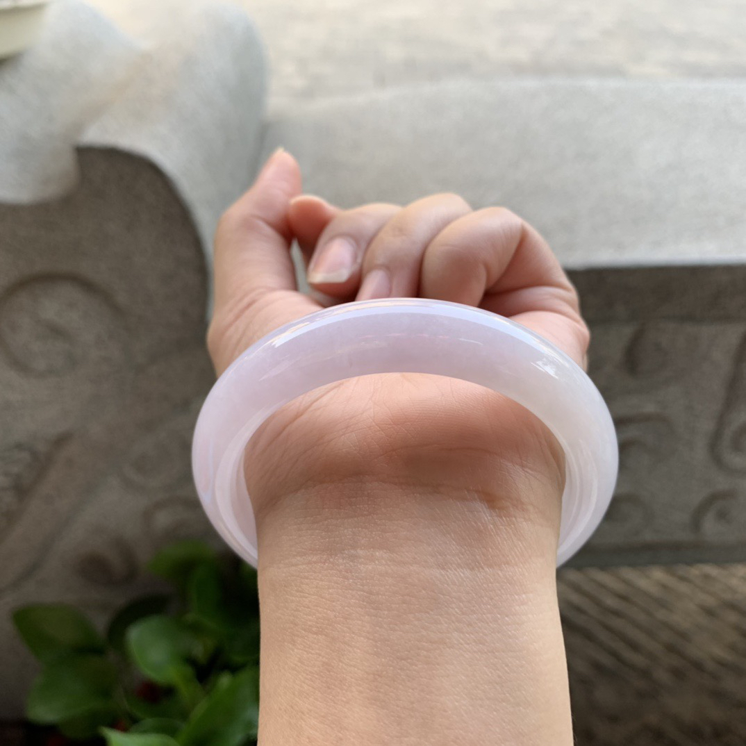 圈口 56.6-12.9-8.3【冰粉紫正圈手镯】正圈56 57可戴