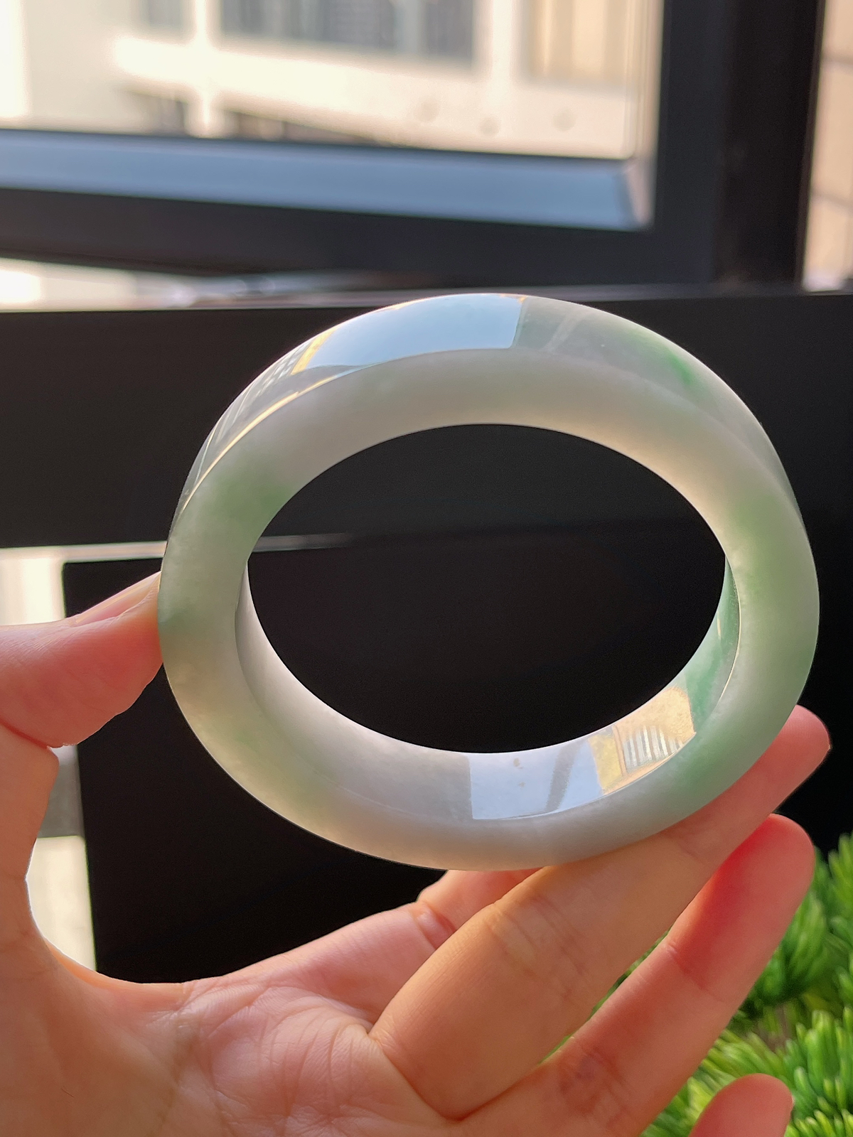 翡翠镯饼，⭕️正圈最大做58，最小做56.7