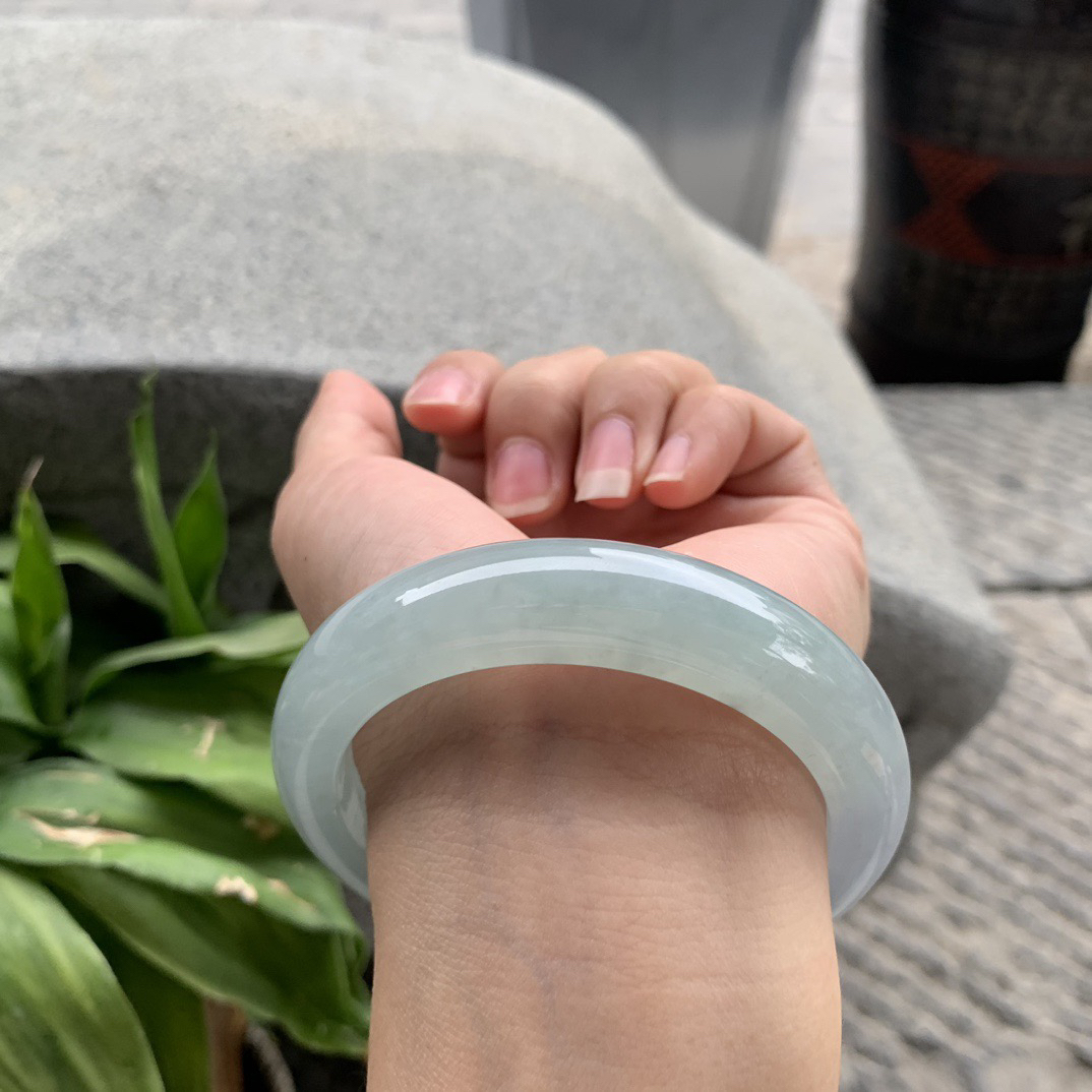 大圈口 58.2-13.8-9.4【冰晴紫正圈手镯】正圈58 59可戴