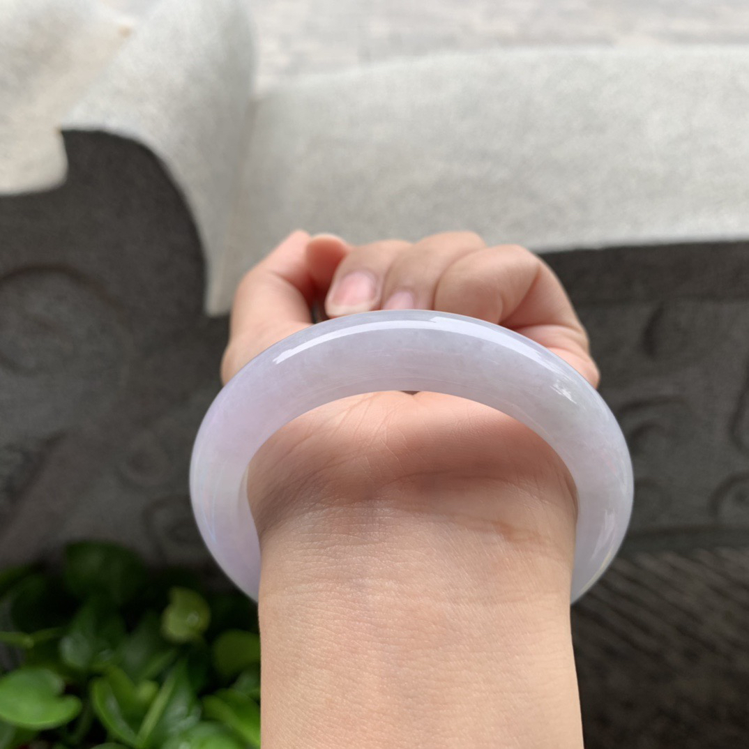 圈口56-13-9.2 【冰紫正圈手镯】正圈56 57可戴