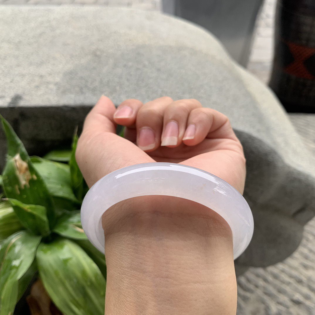 圈口55.8-12.1-9 【冰种正圈手镯】正圈55 56可戴