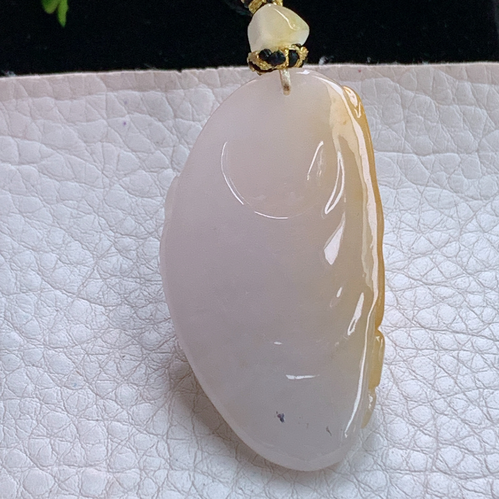 yl实拍44*25.5*16.5缅甸天然翡翠a货果冻感桑彩逍遥佛 佛公玉项坠 玉挂件