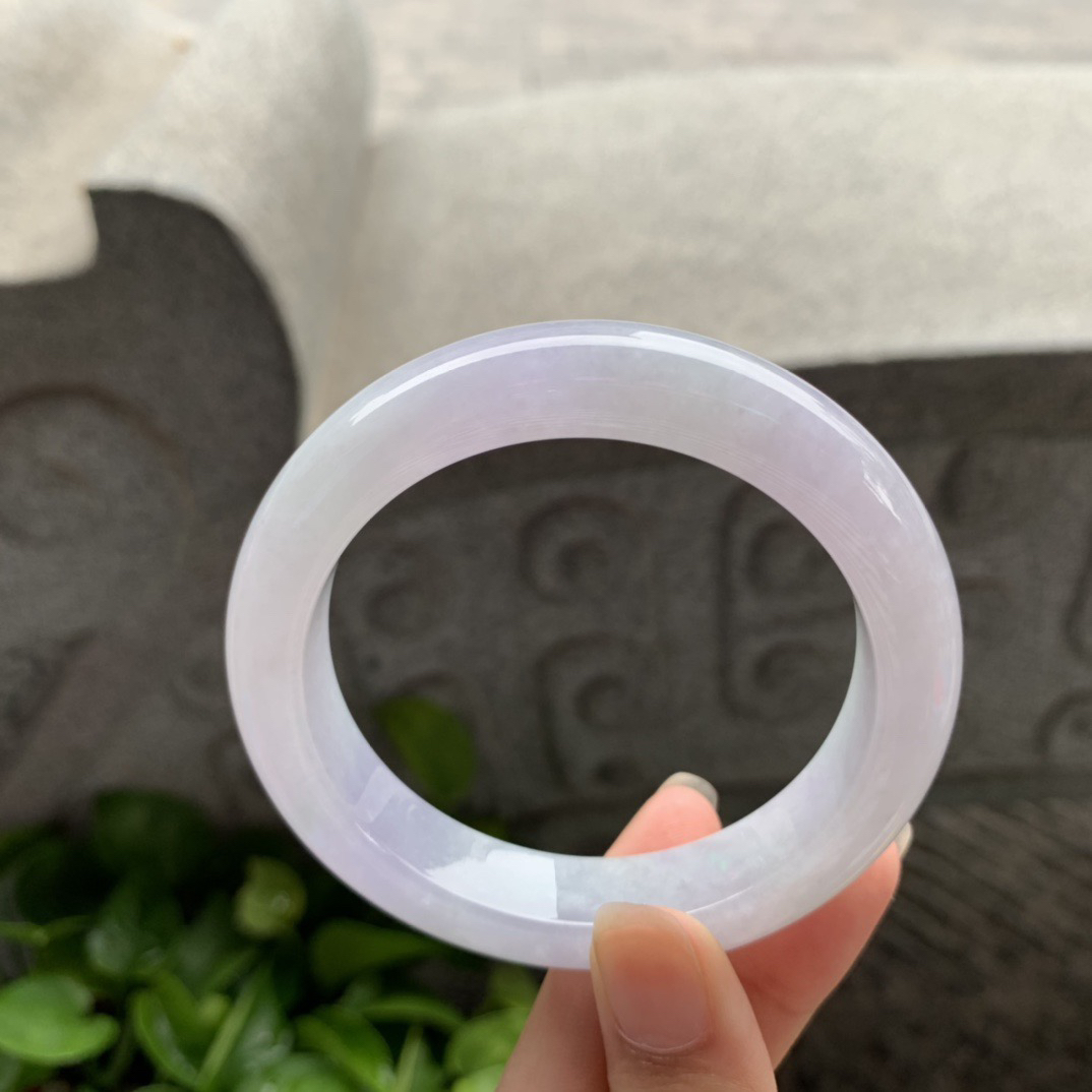 圈口56-13-9.2 【冰紫正圈手镯】正圈56 57可戴