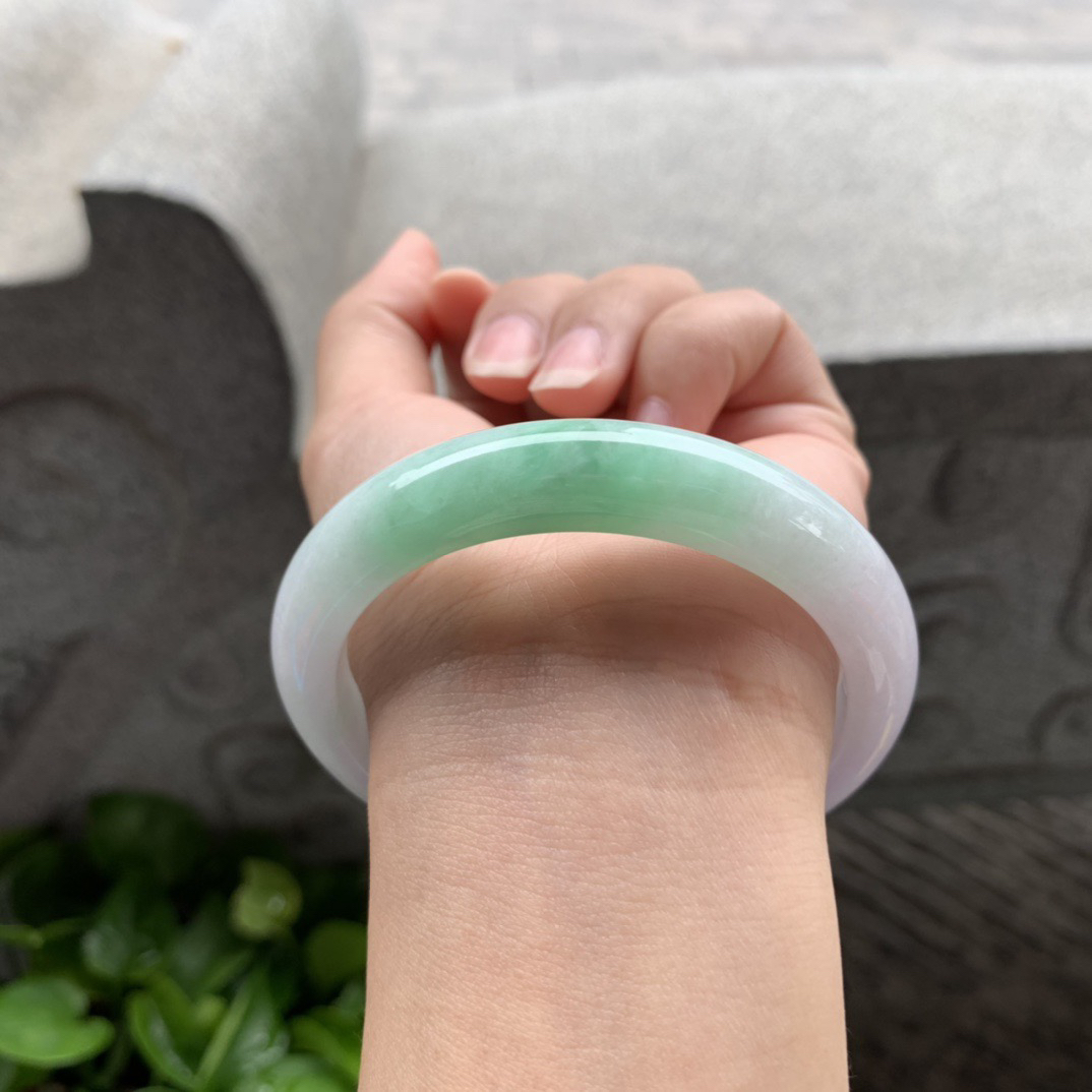 圈口57.6-12.3-8.4 【春彩正圈手镯】正圈57 58可戴