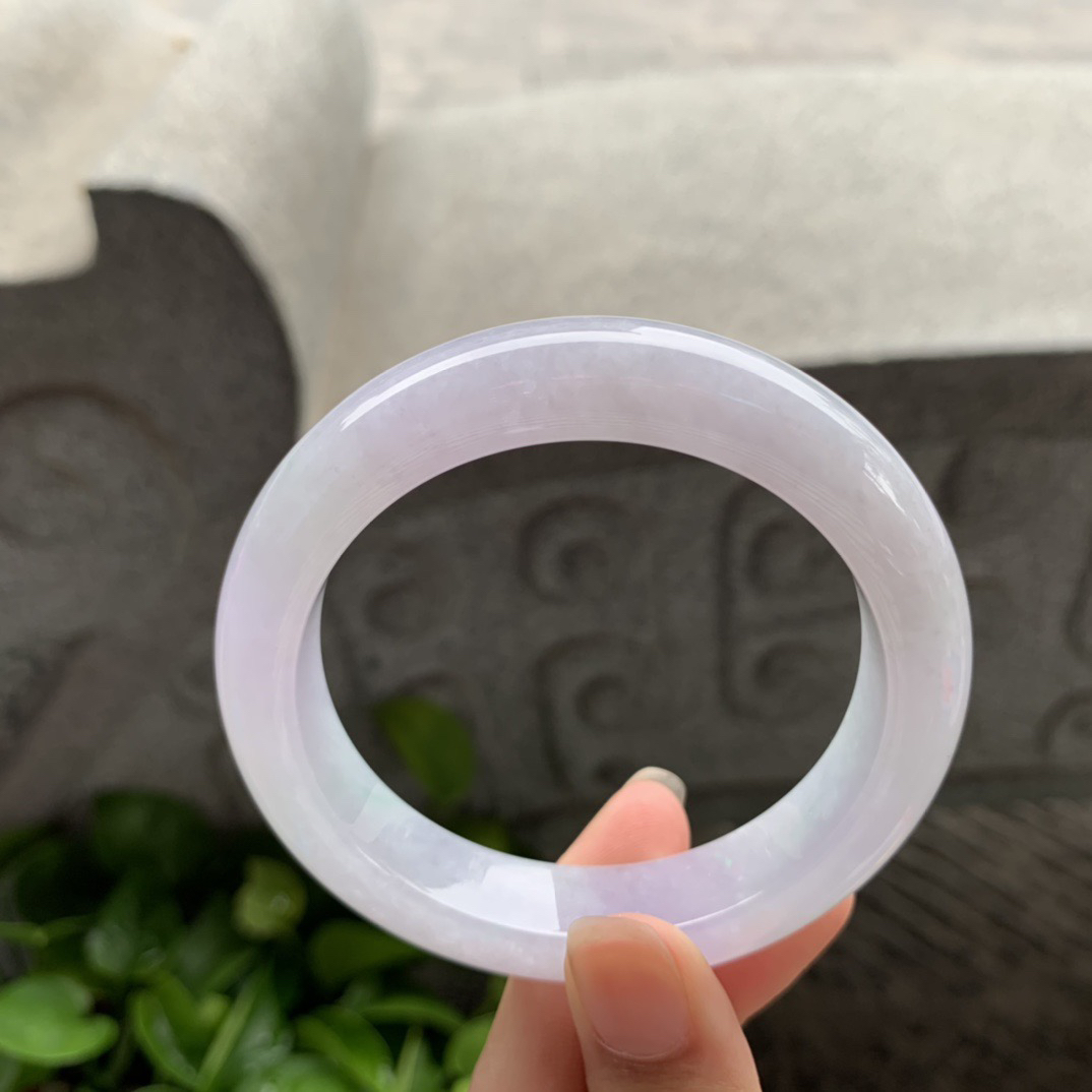 圈口56-13-9.2 【冰紫正圈手镯】正圈56 57可戴