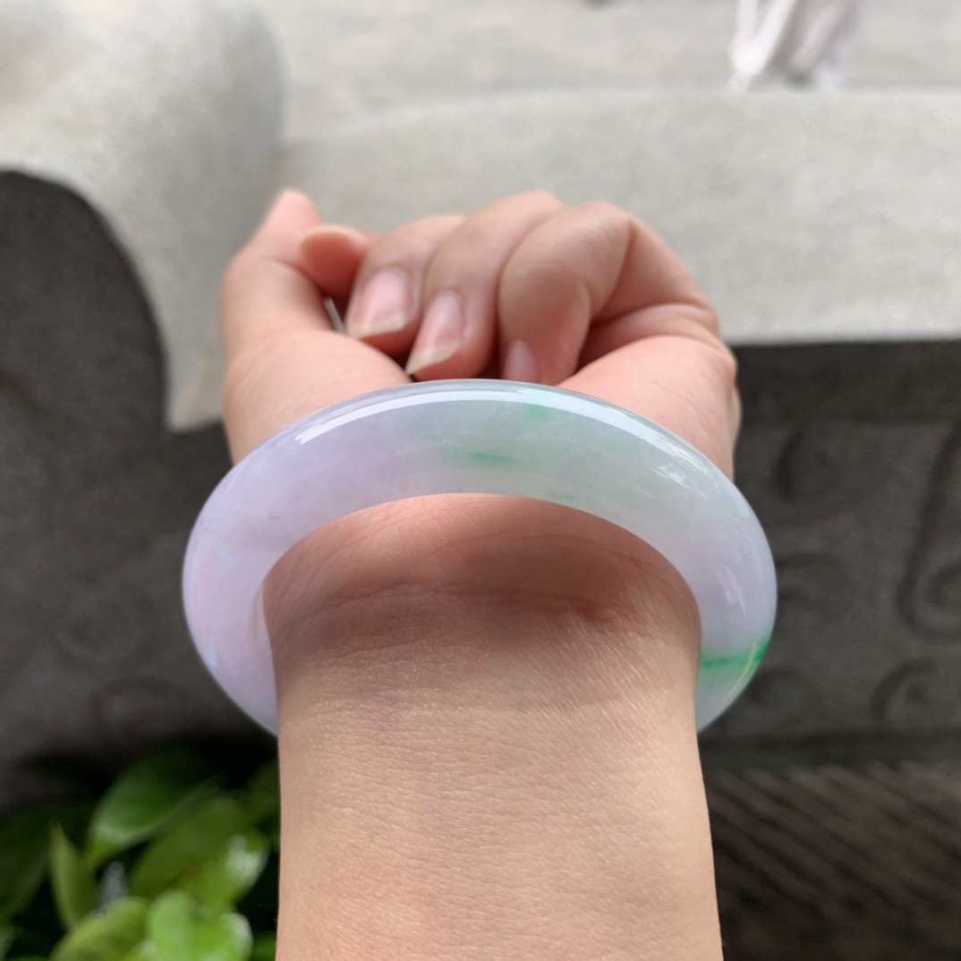 小圈口53.2-12.3-9.2【冰春彩正圈手镯】正圈53 54可戴