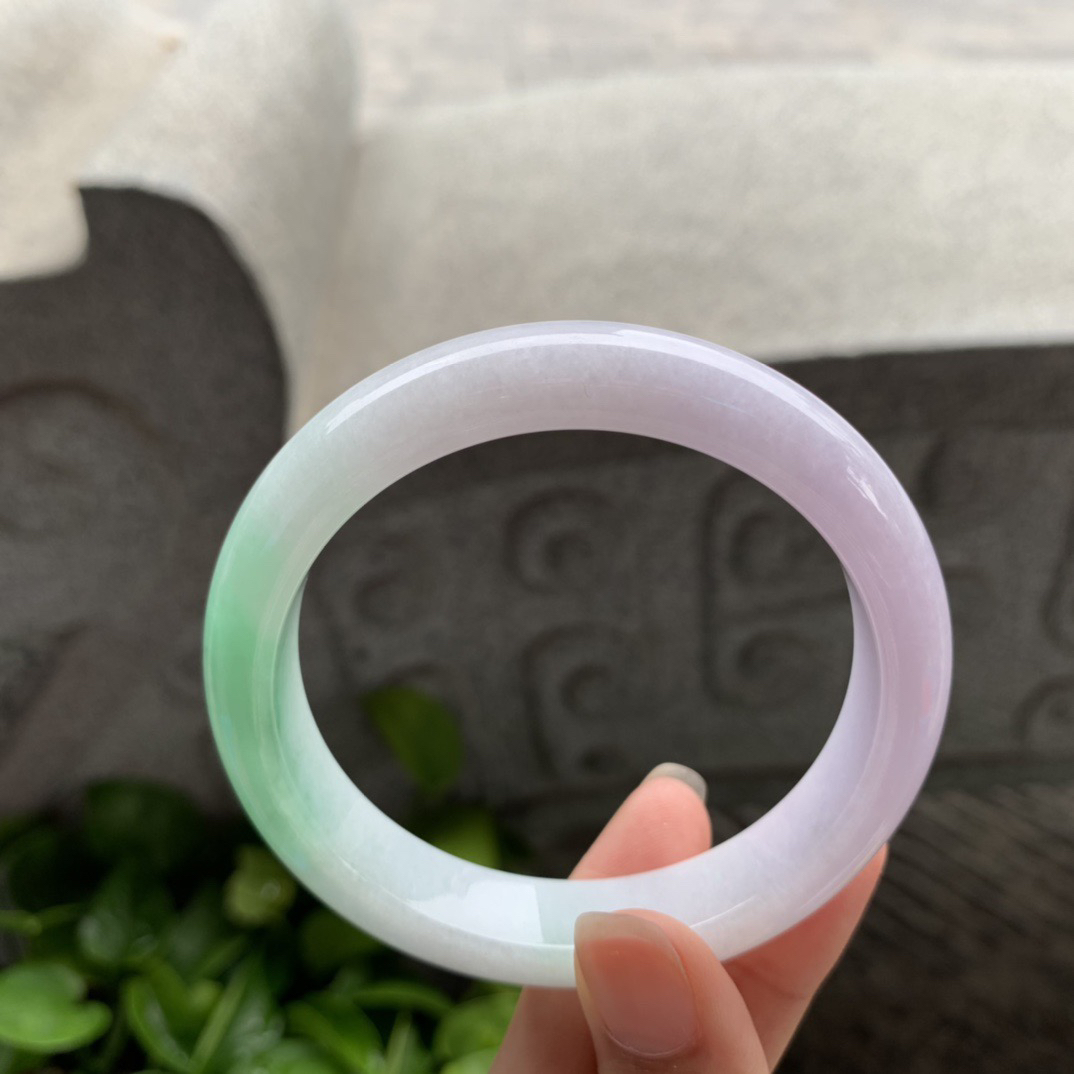 圈口57.6-12.3-8.4 【春彩正圈手镯】正圈57 58可戴