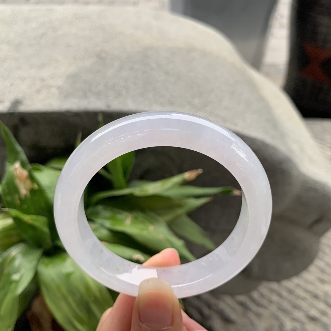 圈口55.8-12.1-9 【冰种正圈手镯】正圈55 56可戴