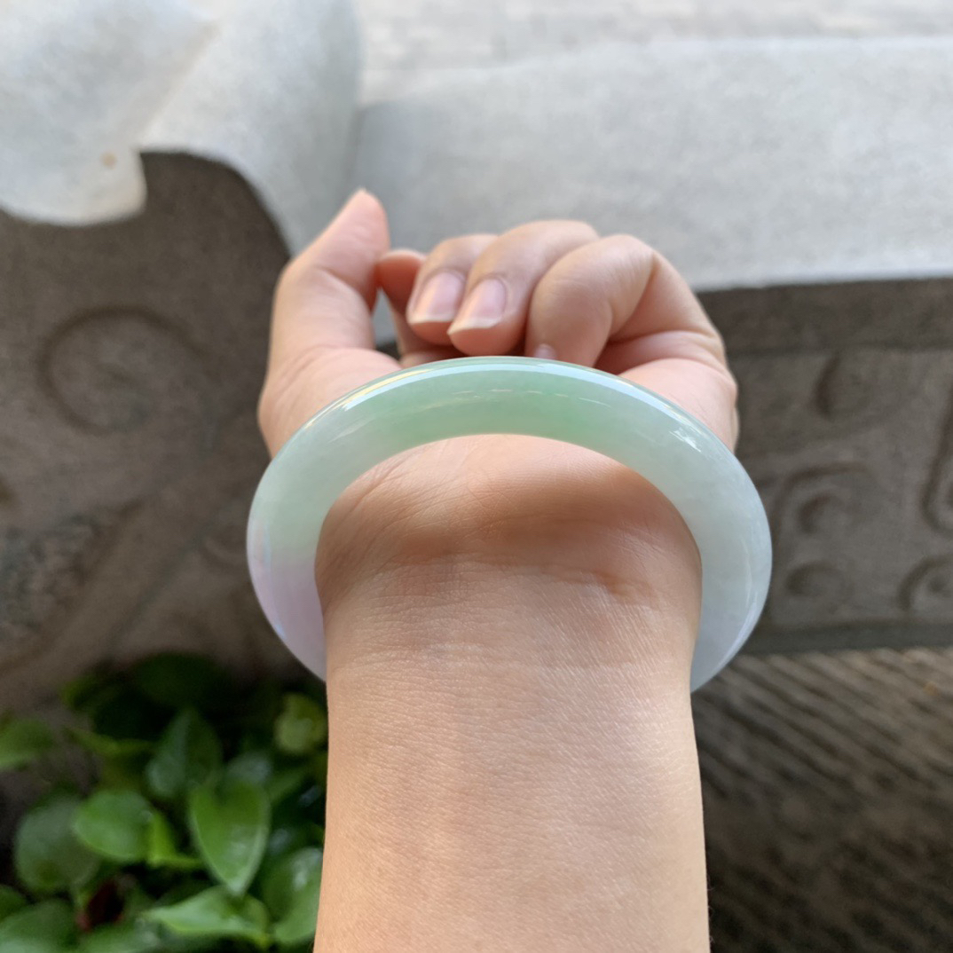 圈口54-9.4 【春彩圆条手镯】圆条54 55可戴