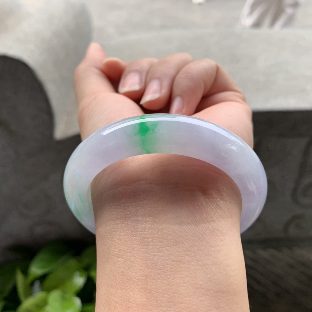 小圈口53.2-12.3-9.2【冰春彩正圈手镯】正圈53 54可戴