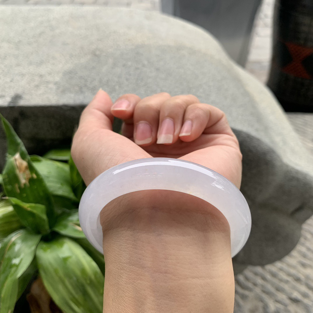 圈口55.8-12.1-9 【冰种正圈手镯】正圈55 56可戴