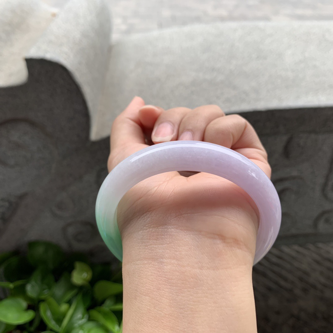 圈口57.6-12.3-8.4 【春彩正圈手镯】正圈57 58可戴