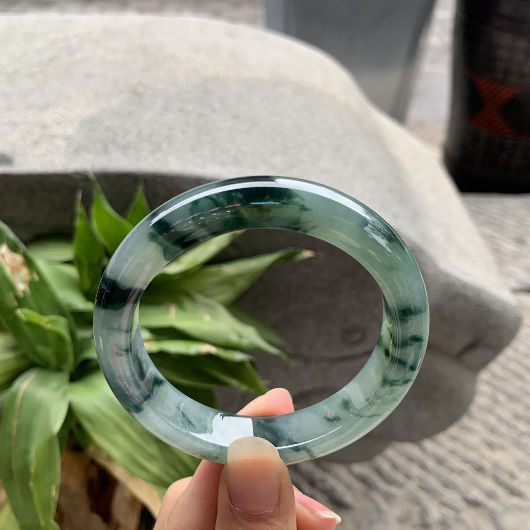 圈口 57.2-12.9-9【冰飘花正圈手镯】正圈57 58可戴