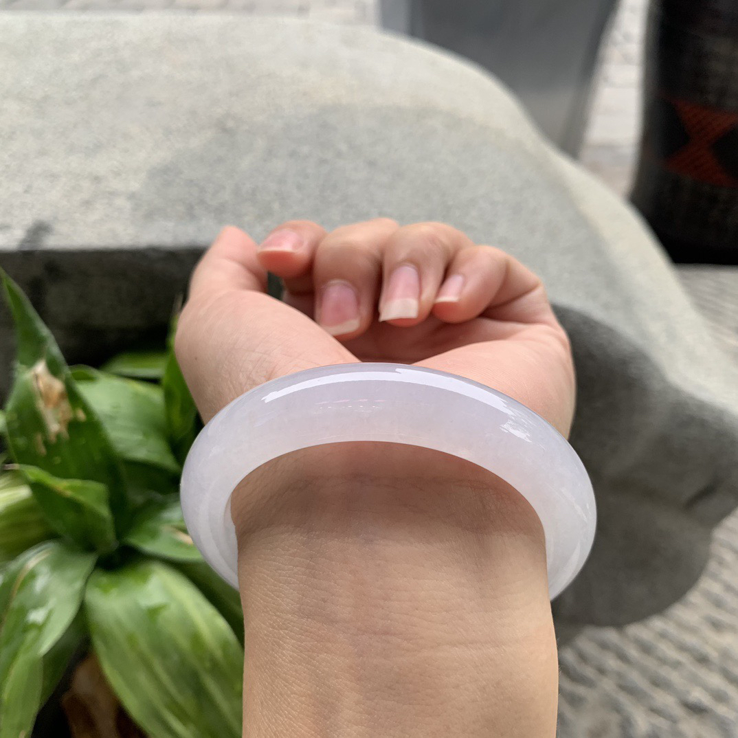 圈口55.8-12.1-9 【冰种正圈手镯】正圈55 56可戴