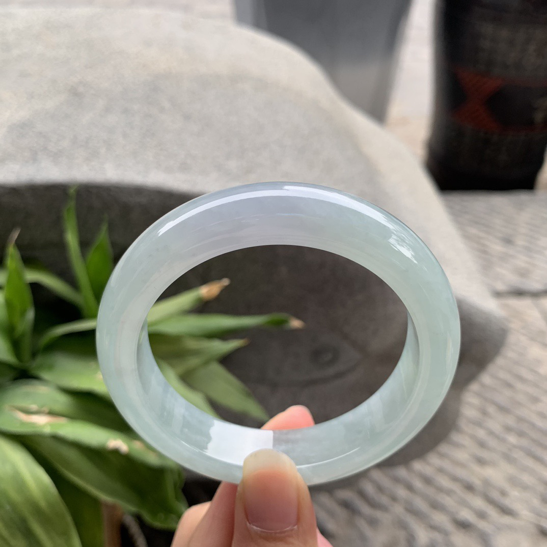 大圈口 58.2-13.8-9.4【冰晴紫正圈手镯】正圈58 59可戴