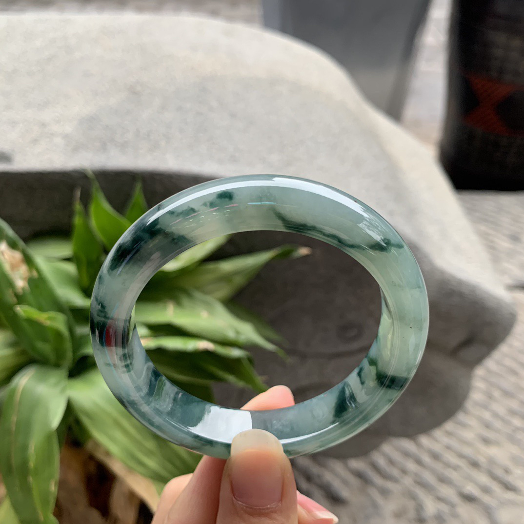 圈口 57.2-12.9-9【冰飘花正圈手镯】正圈57 58可戴