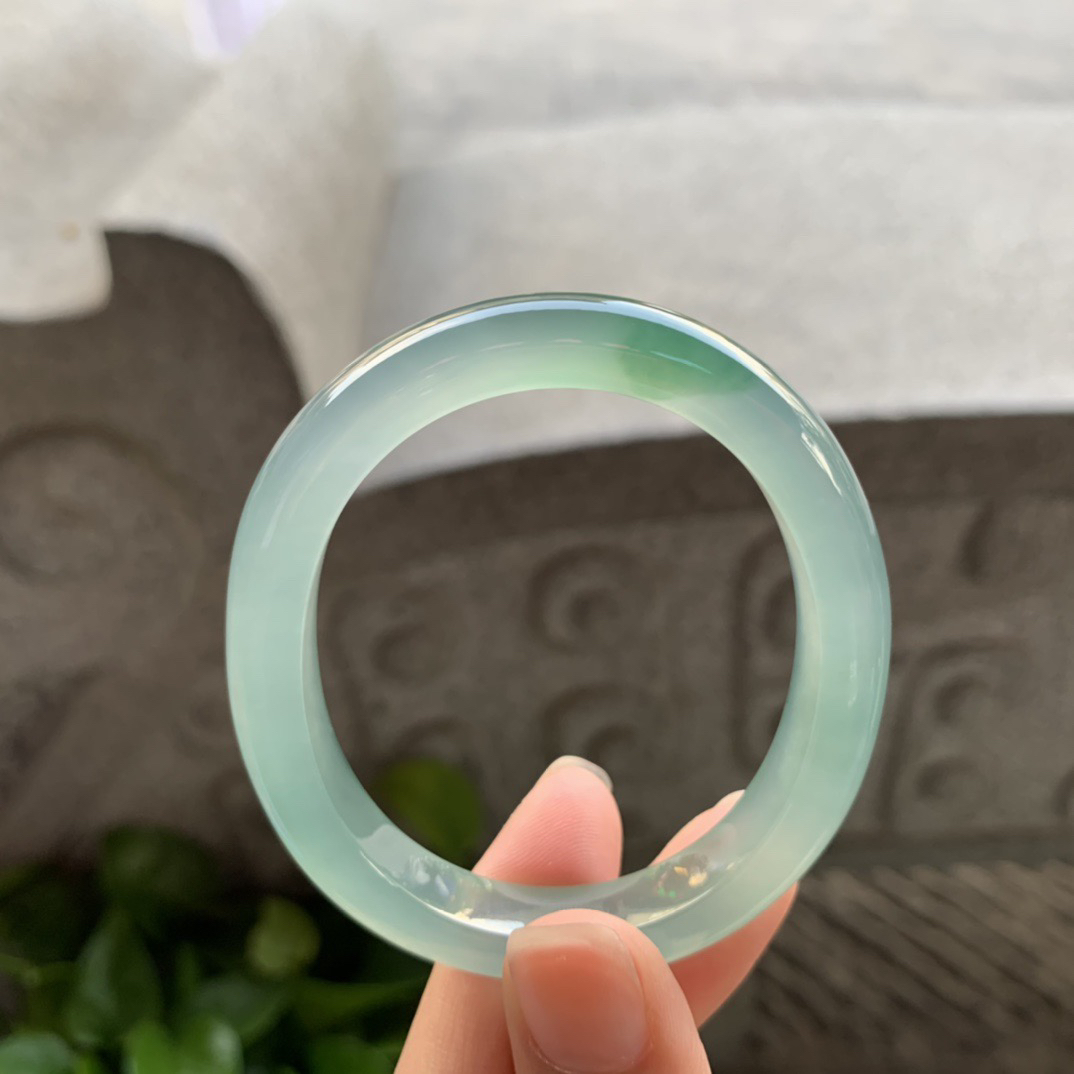 小圈口51.4-43.8-9-7.1 【高冰芙蓉贵妃手镯】贵妃51 52可戴