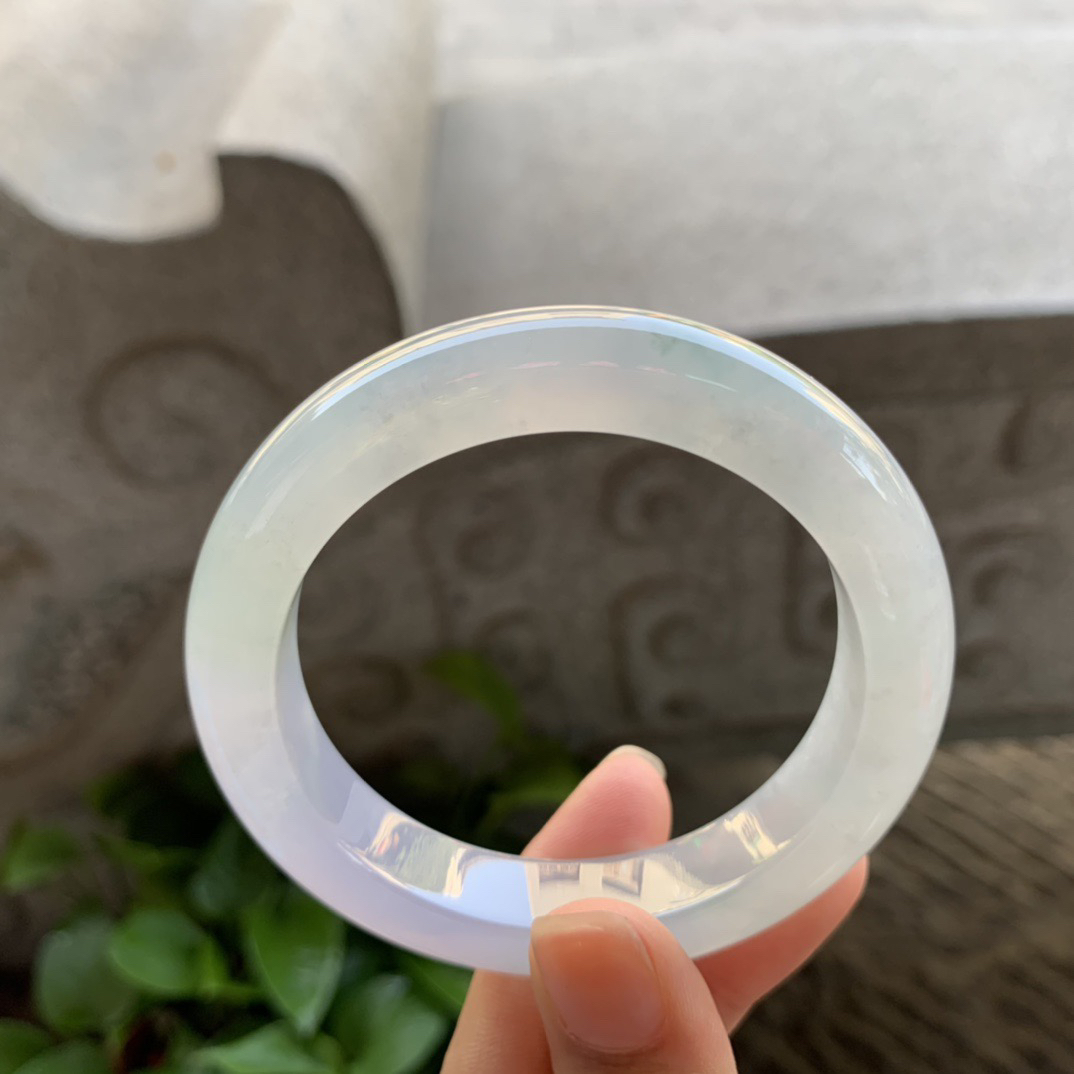 小圈口 52.8-11.6-9.4【冰种紫正圈手镯】正圈52 53可戴