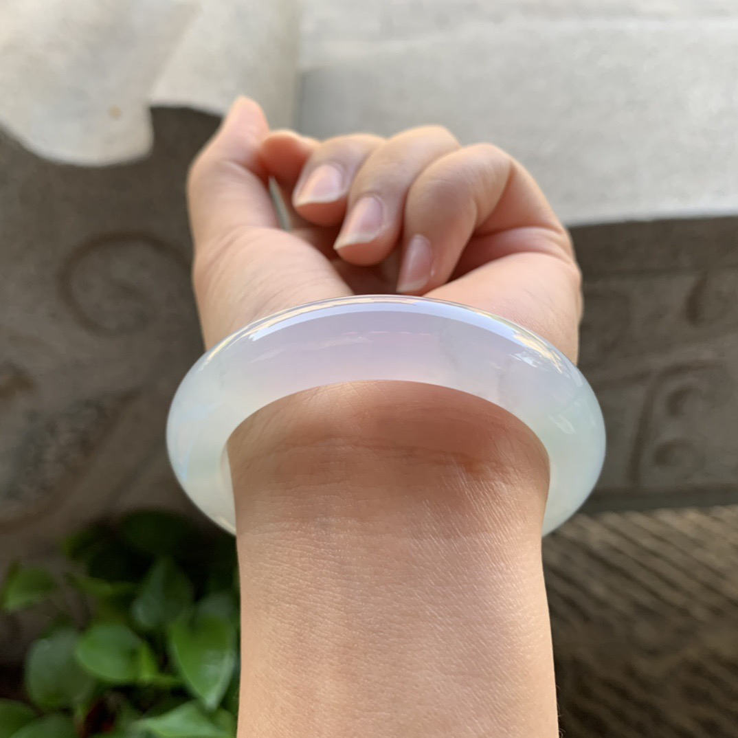 小圈口 52.8-11.6-9.4【冰种紫正圈手镯】正圈52 53可戴