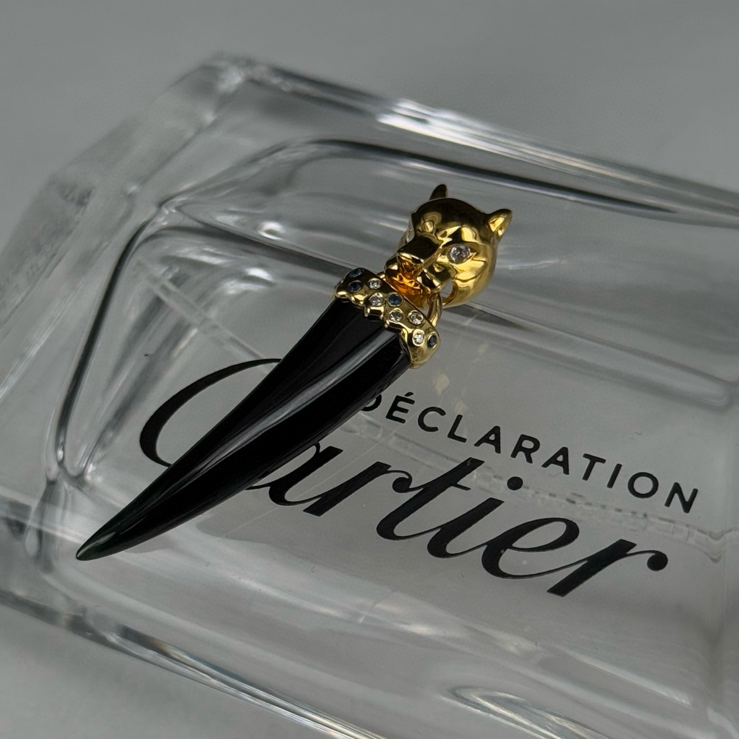 精品18k墨翠兽牙 种好色正 重金豪镶